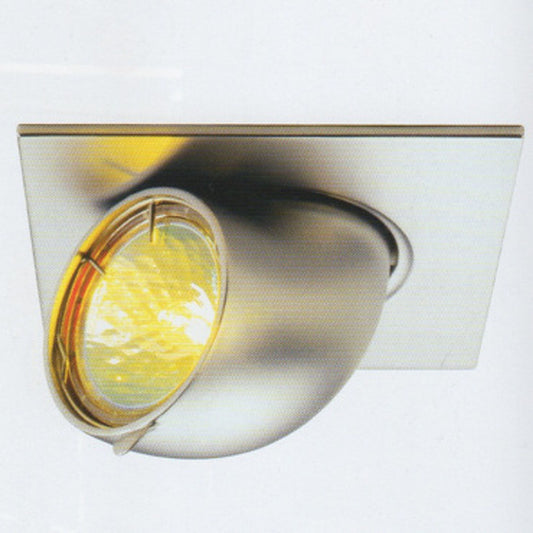 RENDL Outlet GIMBLE SQ recessed silver grey 12V GU5,3 50W 112148 1