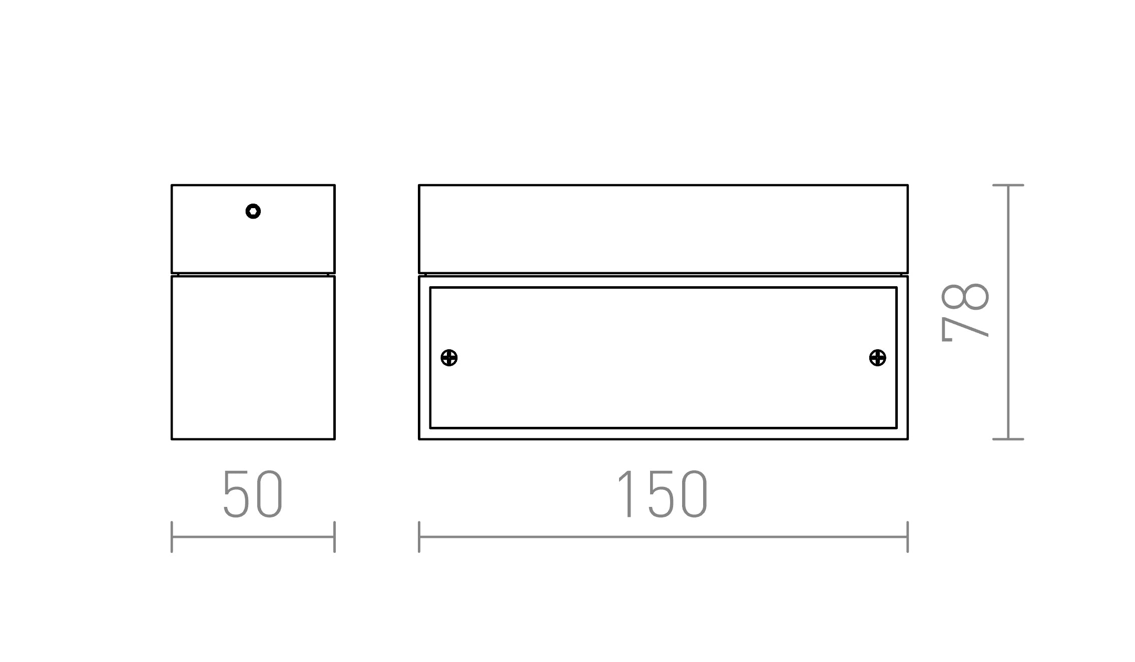 ADVANTAGE III de pared lámpara - Product sketch