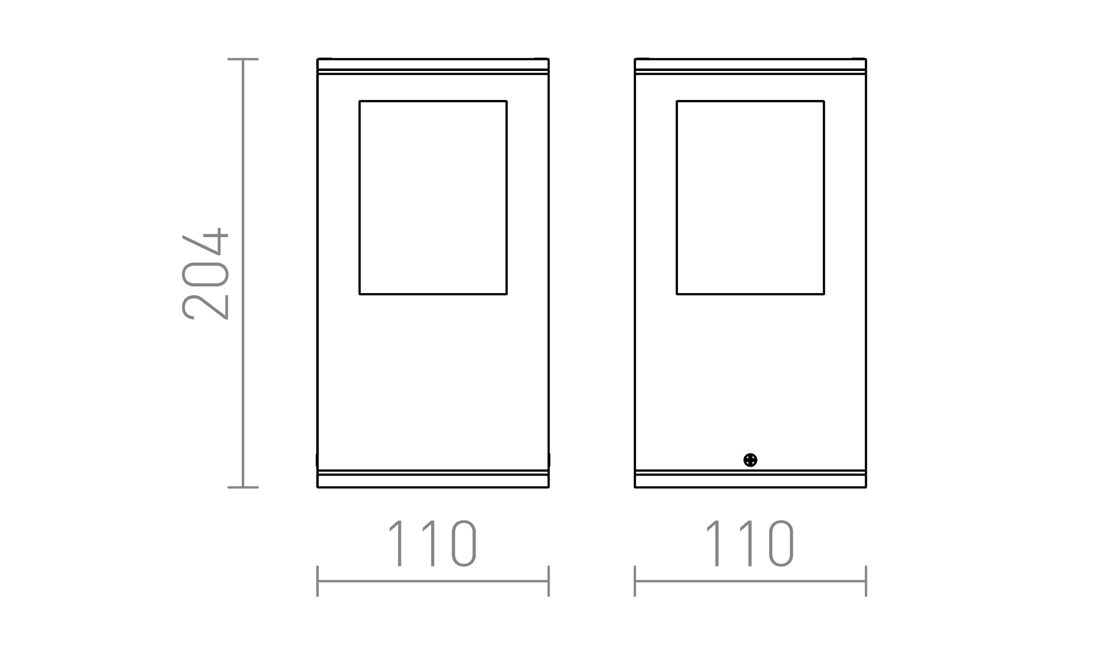 PONDER 20 de perete / de podea lampă - Product sketch