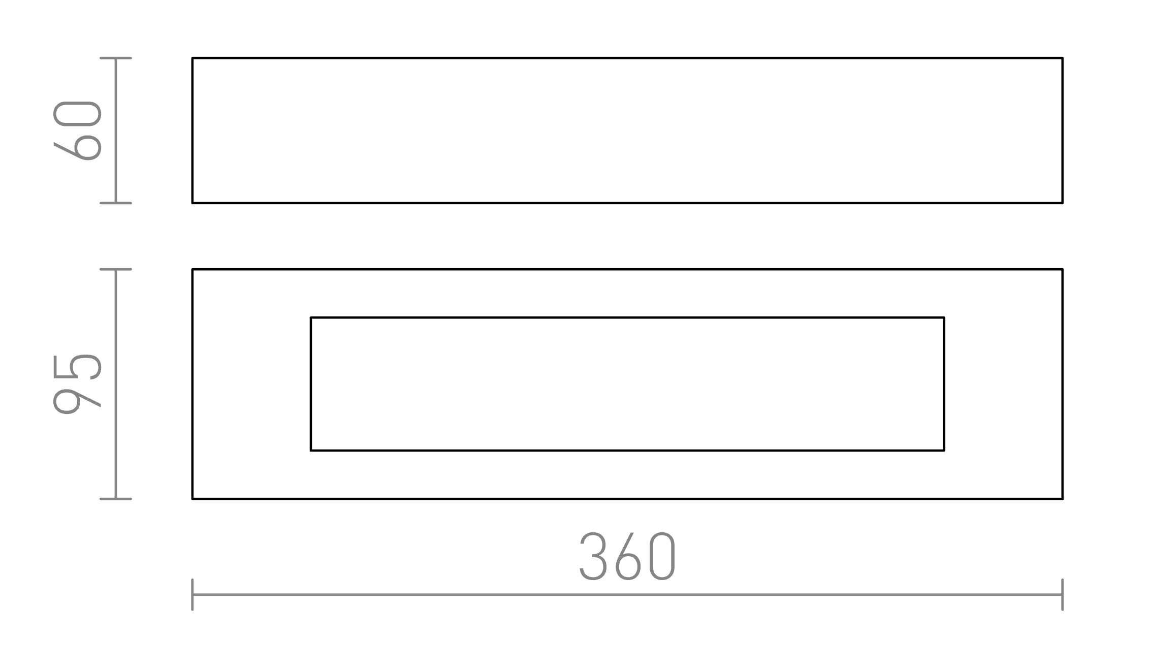 ROLO 36 Επιτοίχιος λαμπτήρας - Product sketch