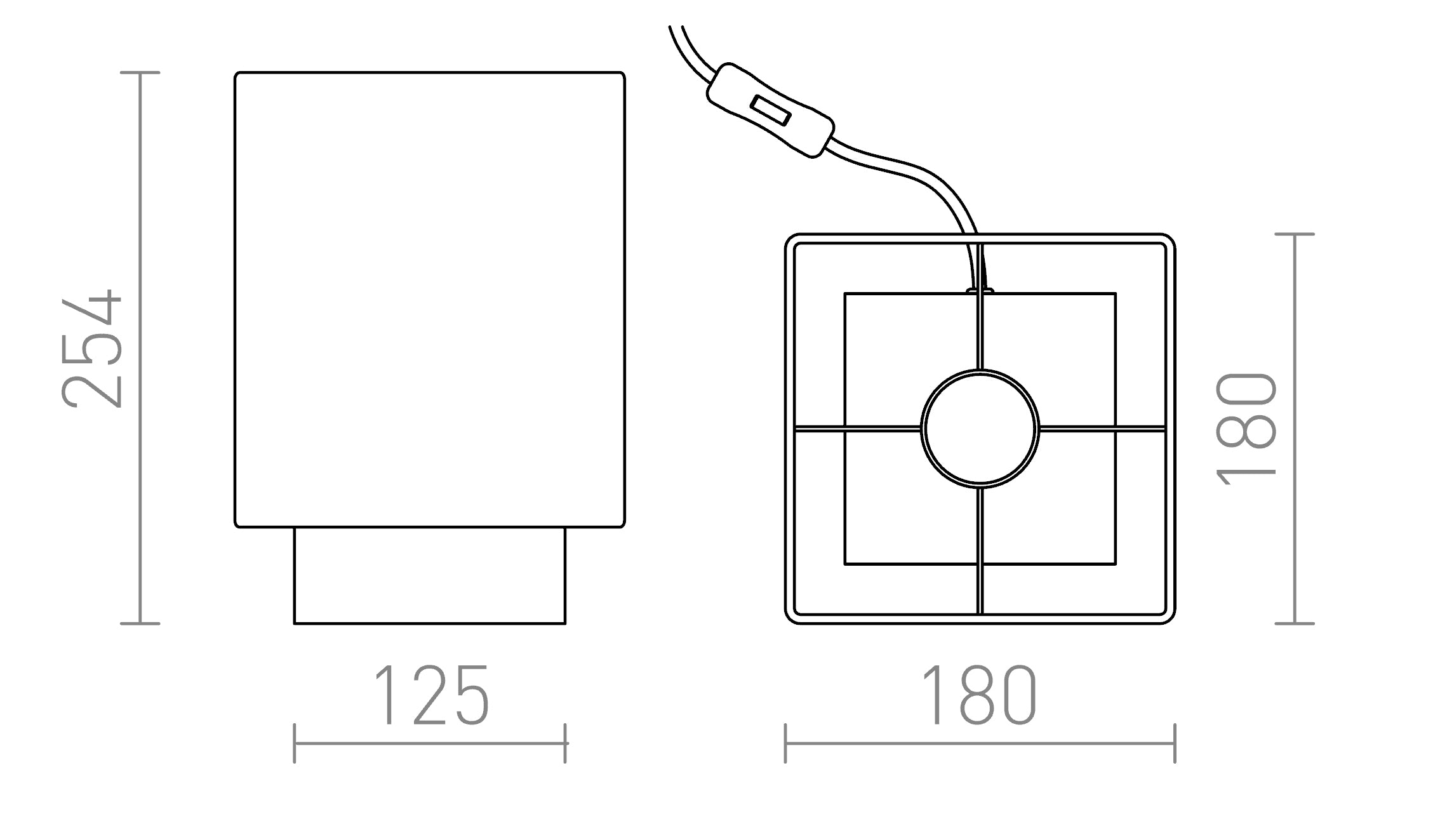 MONACO de mesa lámpara - Product sketch