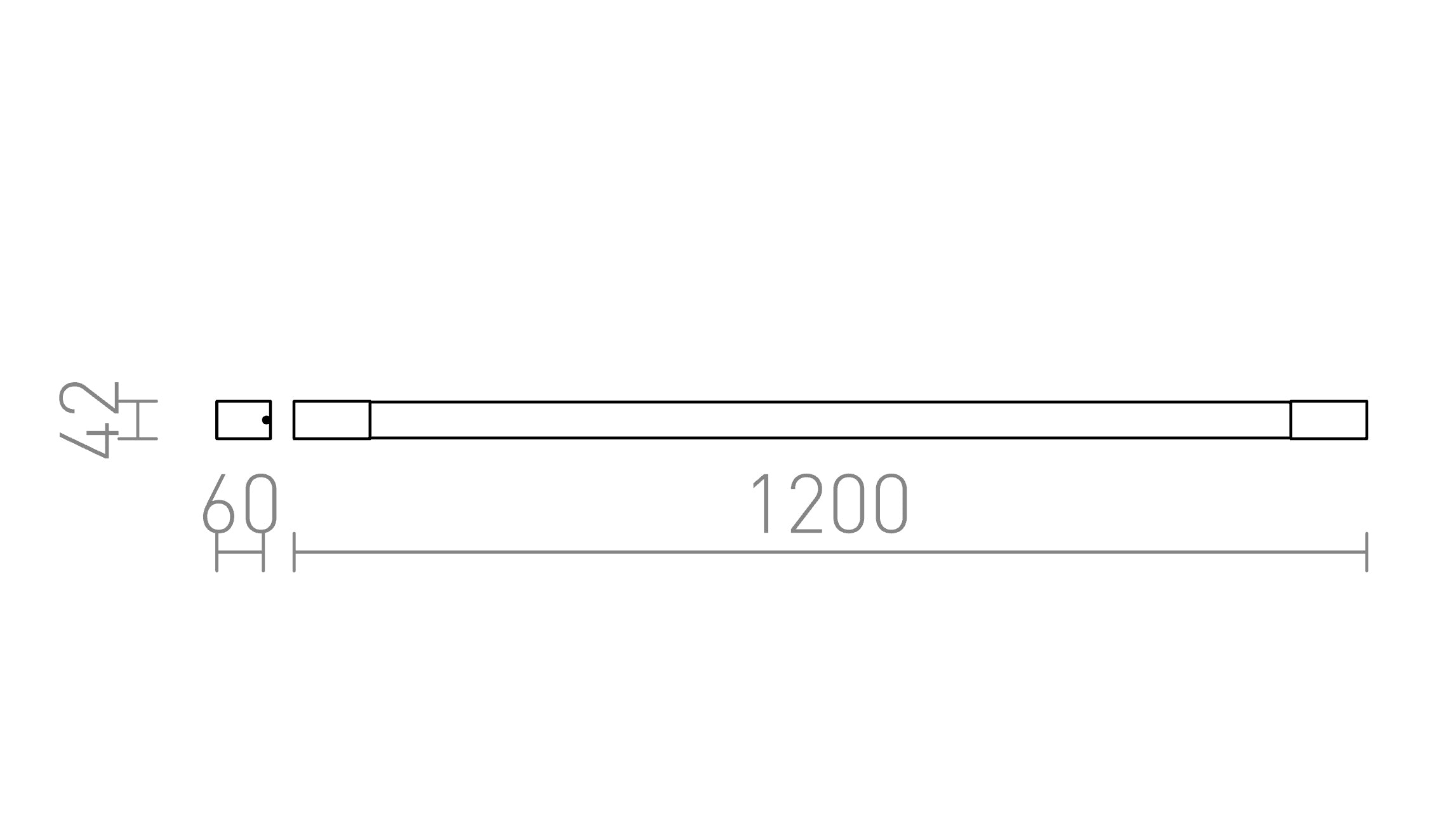 IMPERIA 120 de pared lámpara - Product sketch