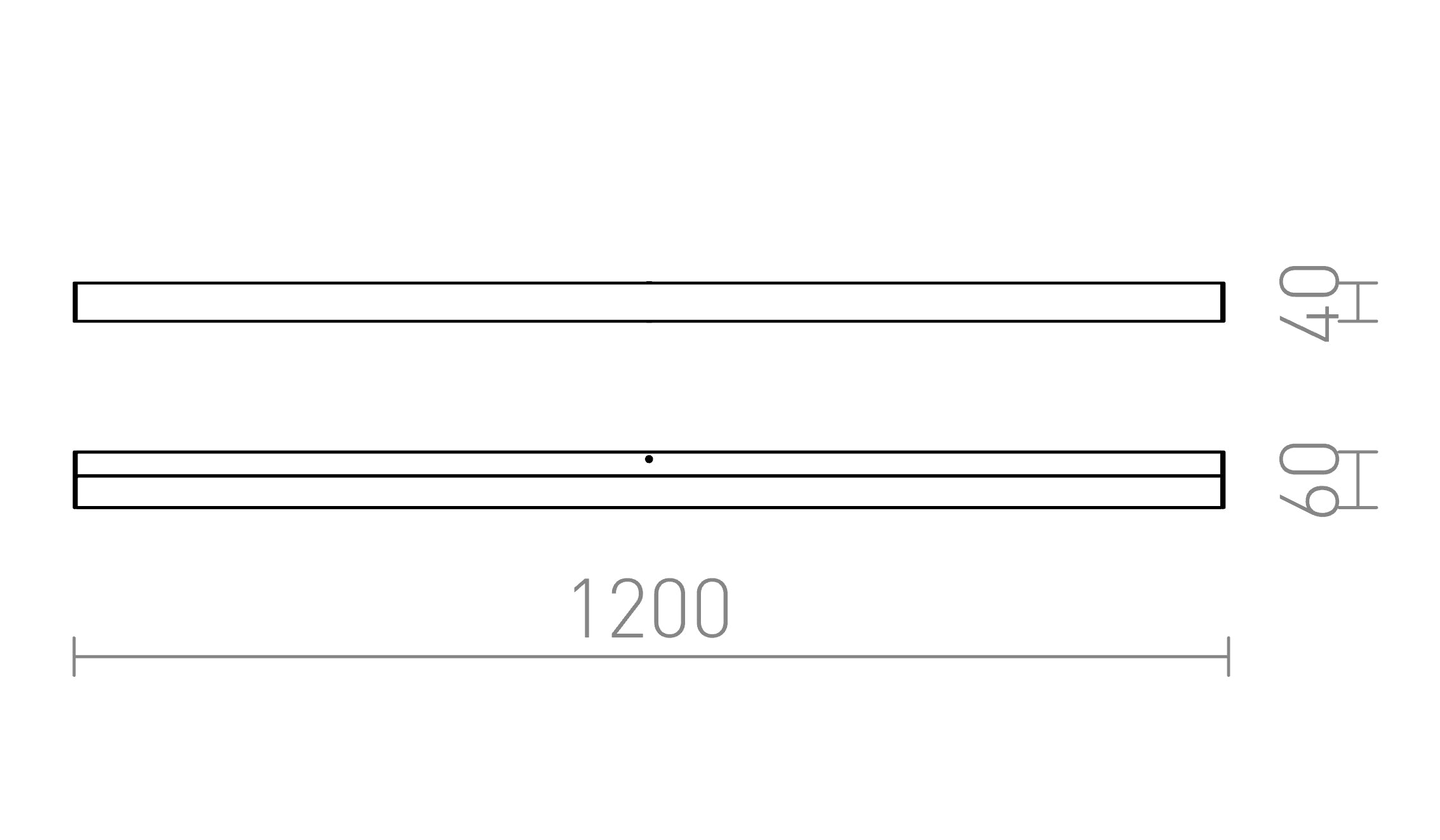 LEVIA 120 de perete lampă - Product sketch