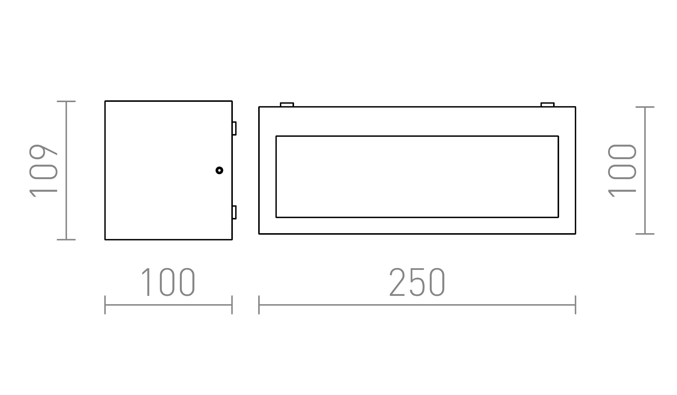 DURANT seinä lamppu - Product sketch