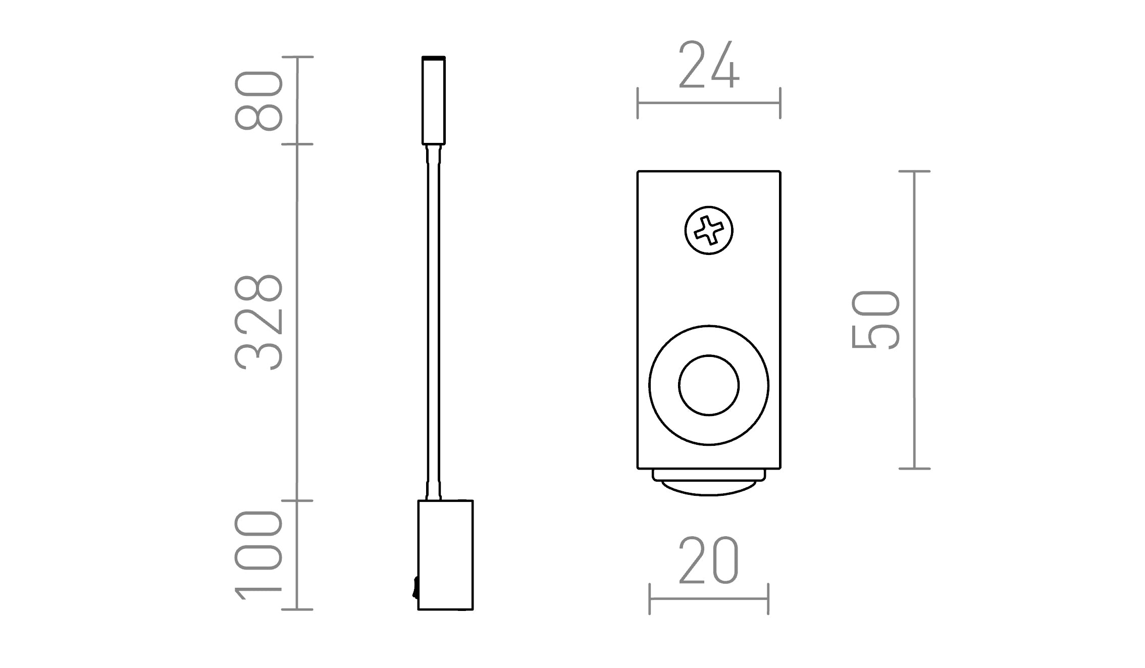 EKE стенна лампа - Product sketch