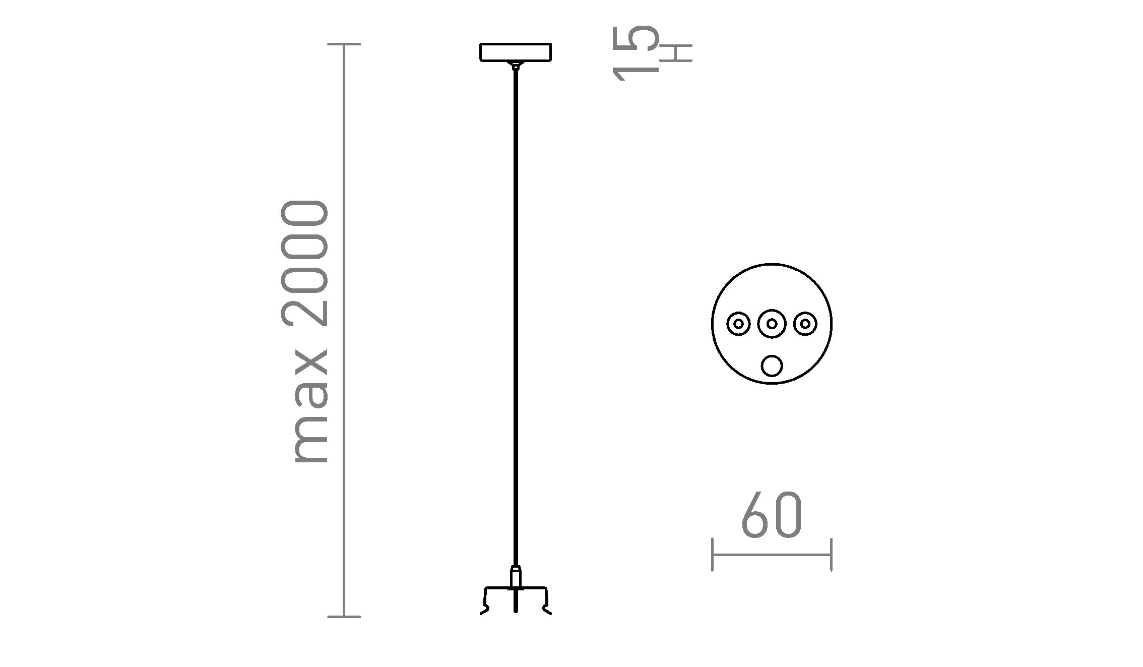 TRIDENT PRO pendelsats 2 pack - Product sketch