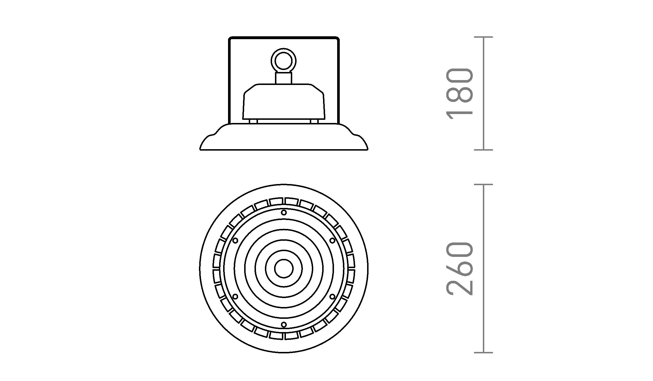 MEGALOS PRO 26 teleso - Product sketch