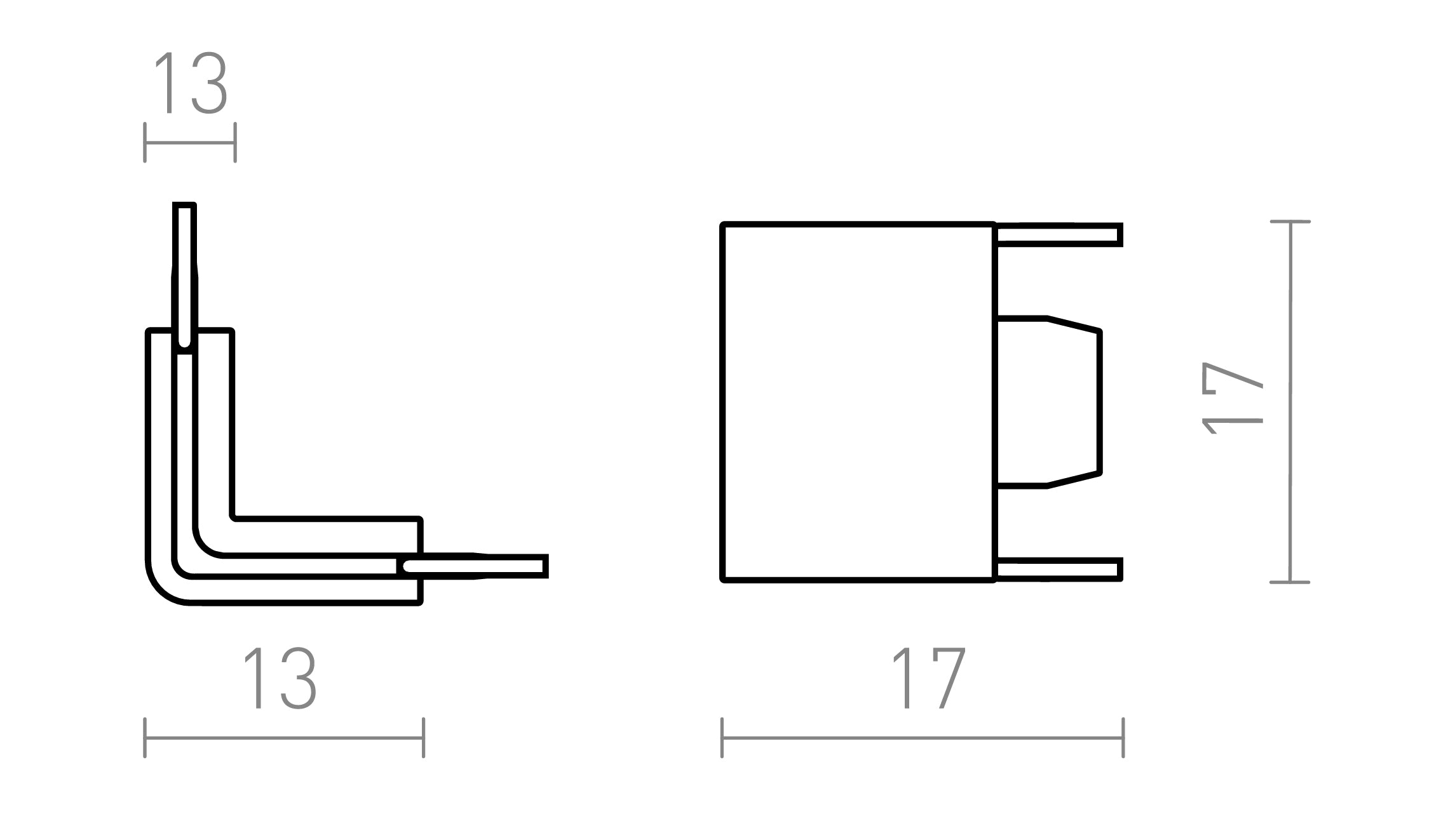 VEGA 90 L конектор - Product sketch
