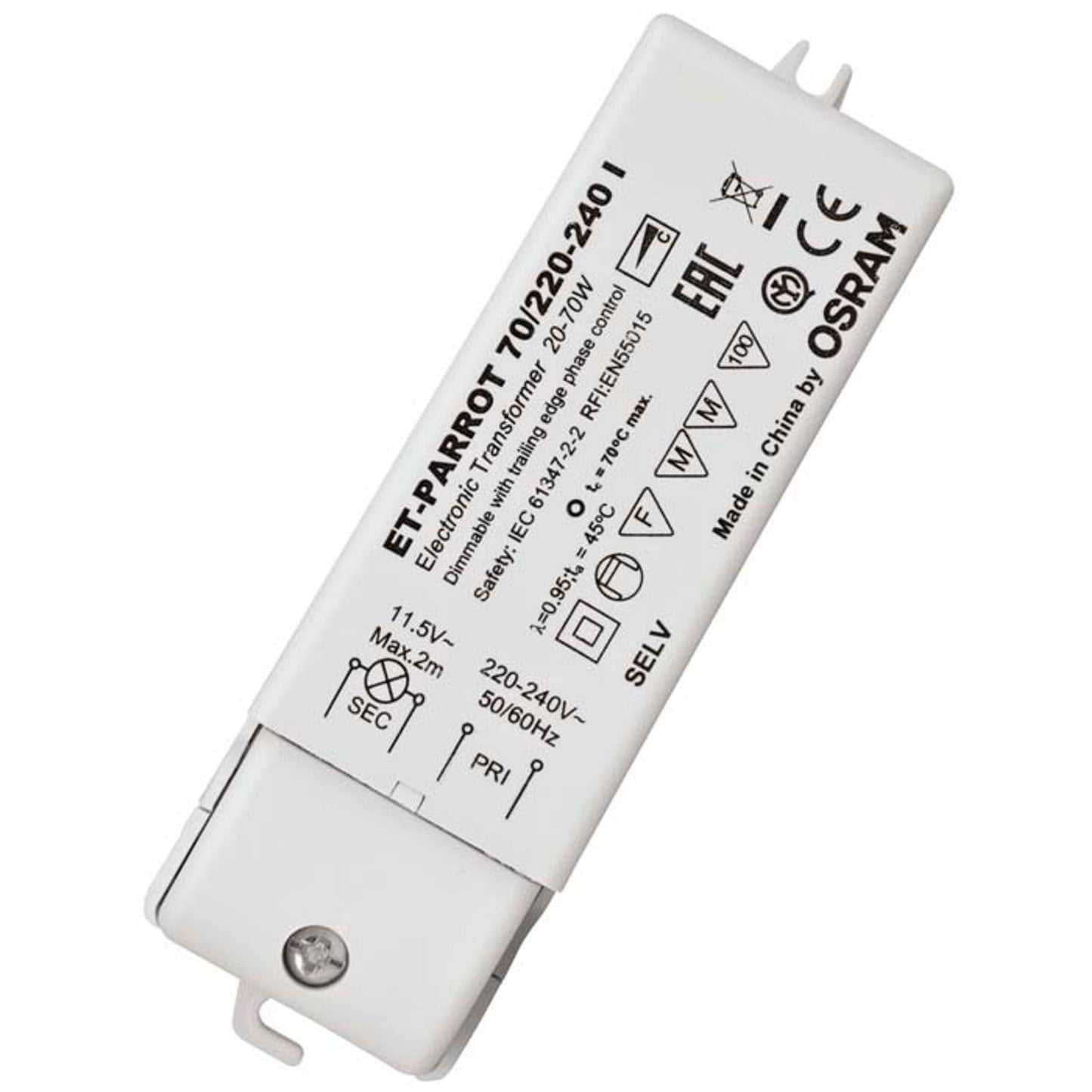 RENDL lighting accessorie TRAFO 20-70W 12V AC DIMM 12V 70W G13002 1
