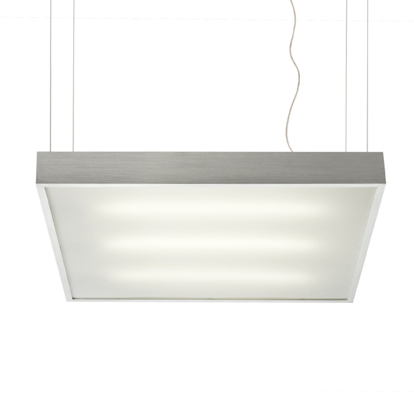 RENDL Outlet STRUCTURAL 55x55 pendant brushed aluminum 230V 2G11 3x36W R10095 2