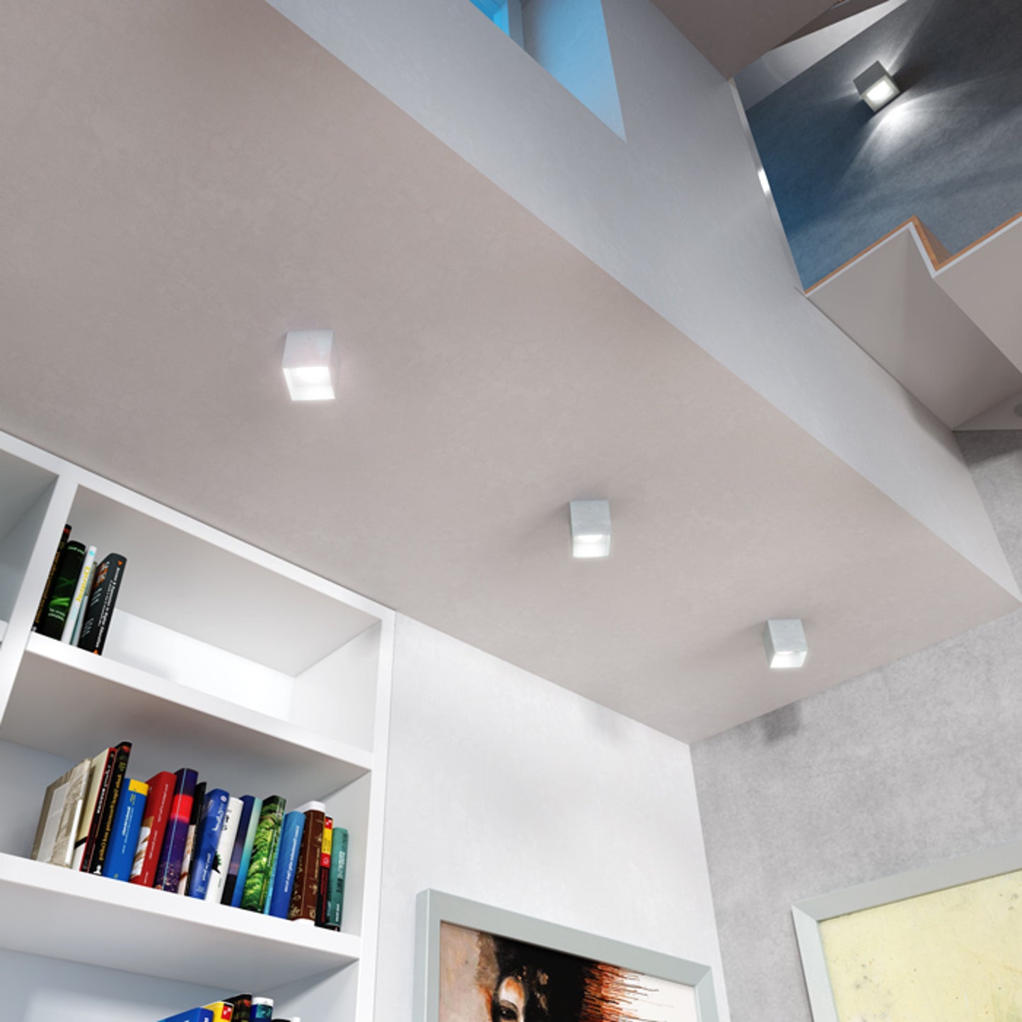 RENDL Outlet DIBI DUO wall aluminum 230V GX53 2x7W R10174 3