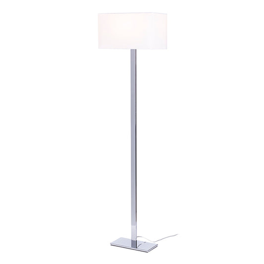 RENDL floor lamp PLAZA floor white chrome 230V LED E27 15W R11984 1