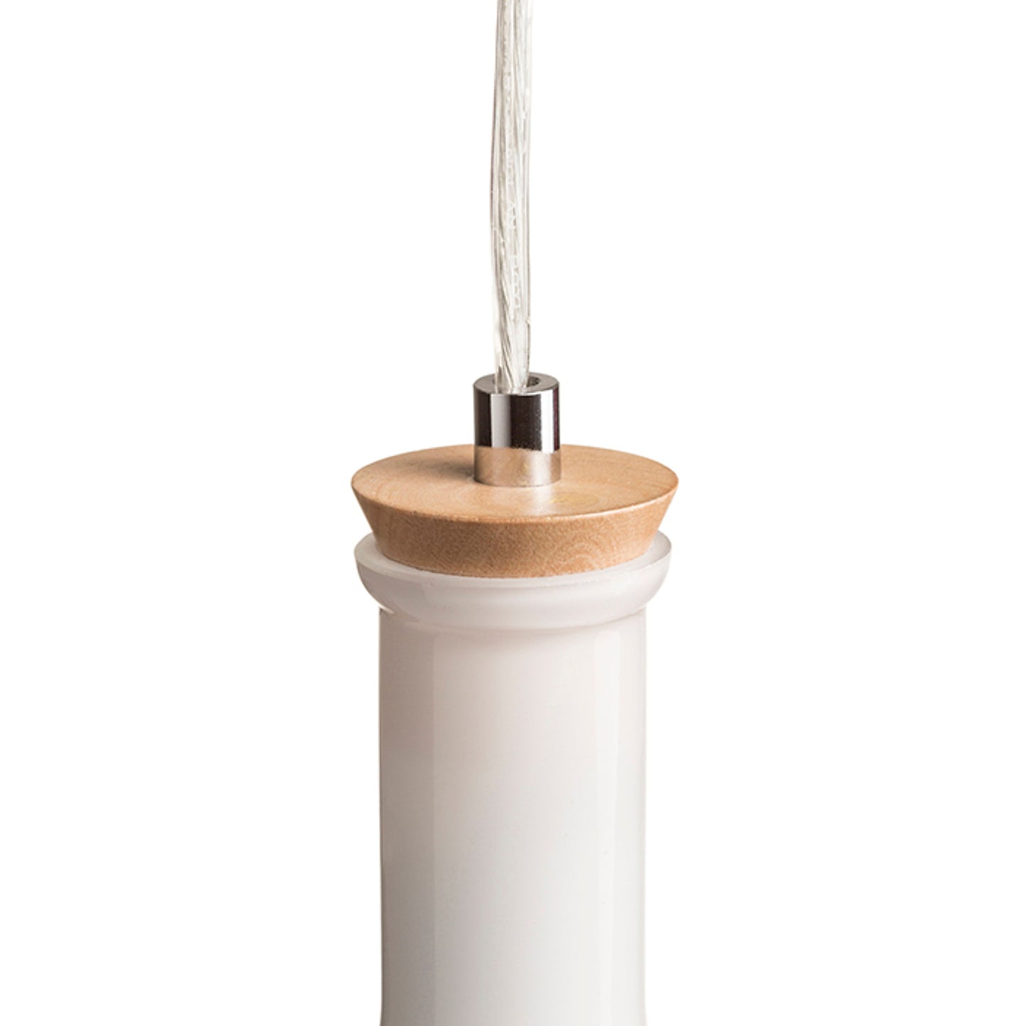 RENDL pendant lamp PULIRE RD pendant opal-colored glass/wood/chrome 230V LED E14 6W R12664 4