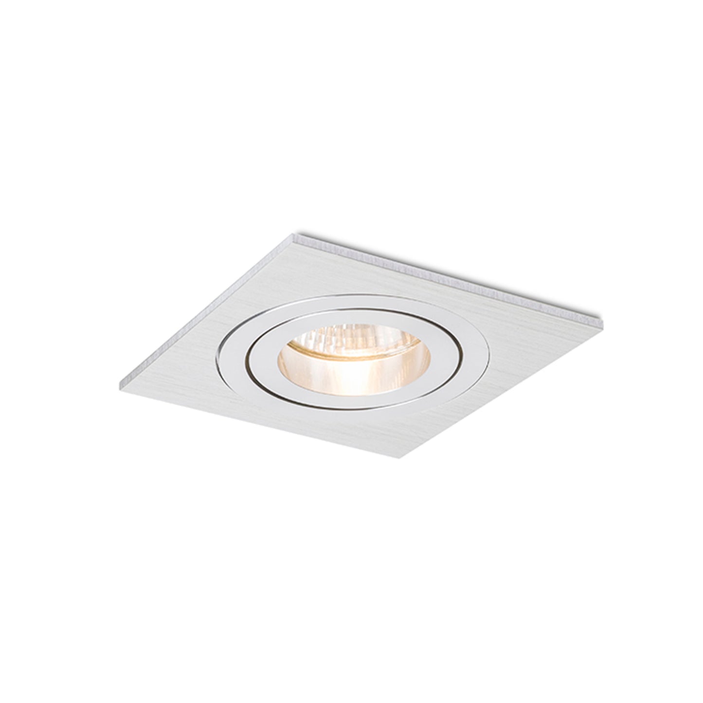 RENDL recessed light PASADENA GU10 SQ I recessed brushed aluminum 230V LED GU10 7W R12709 4