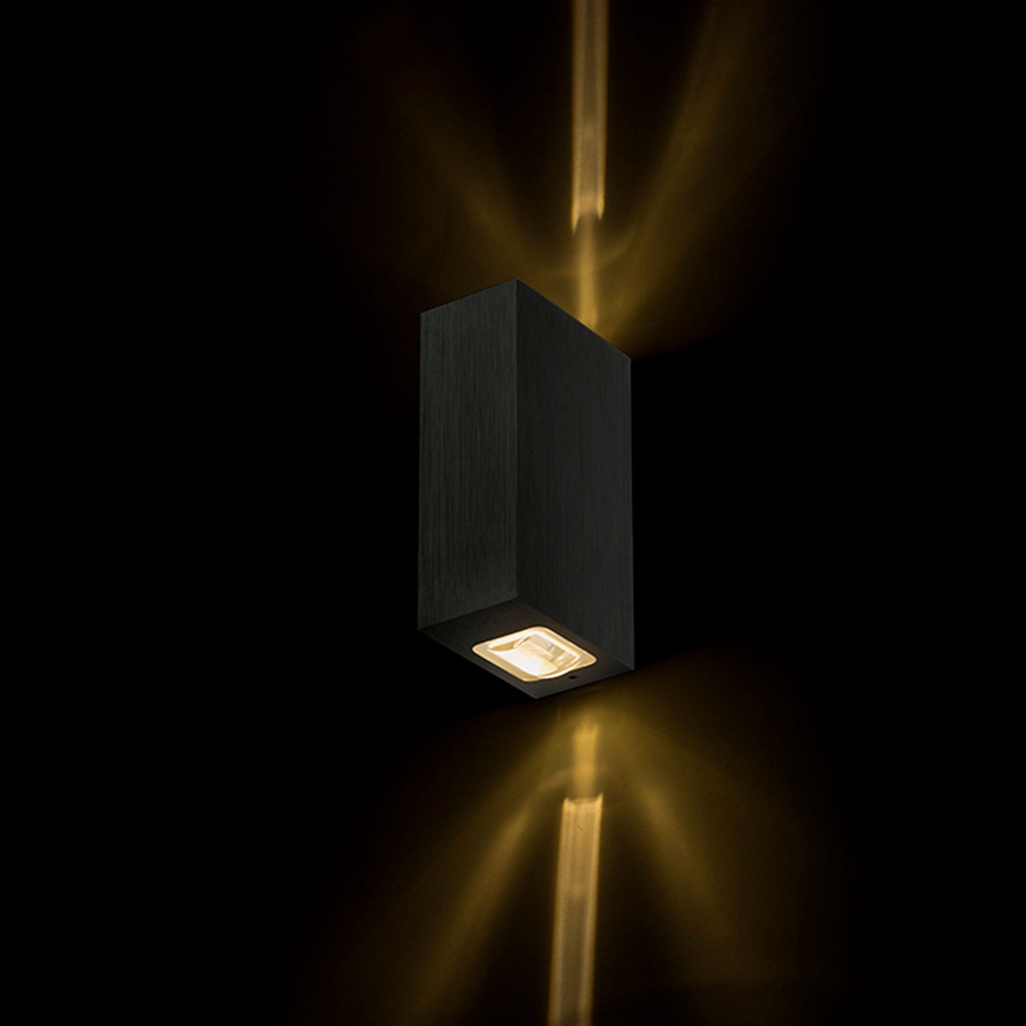RENDL outdoor lamp NICK II wall anodized black 230V LED 2x3W 10° IP54 3000K R12828 2
