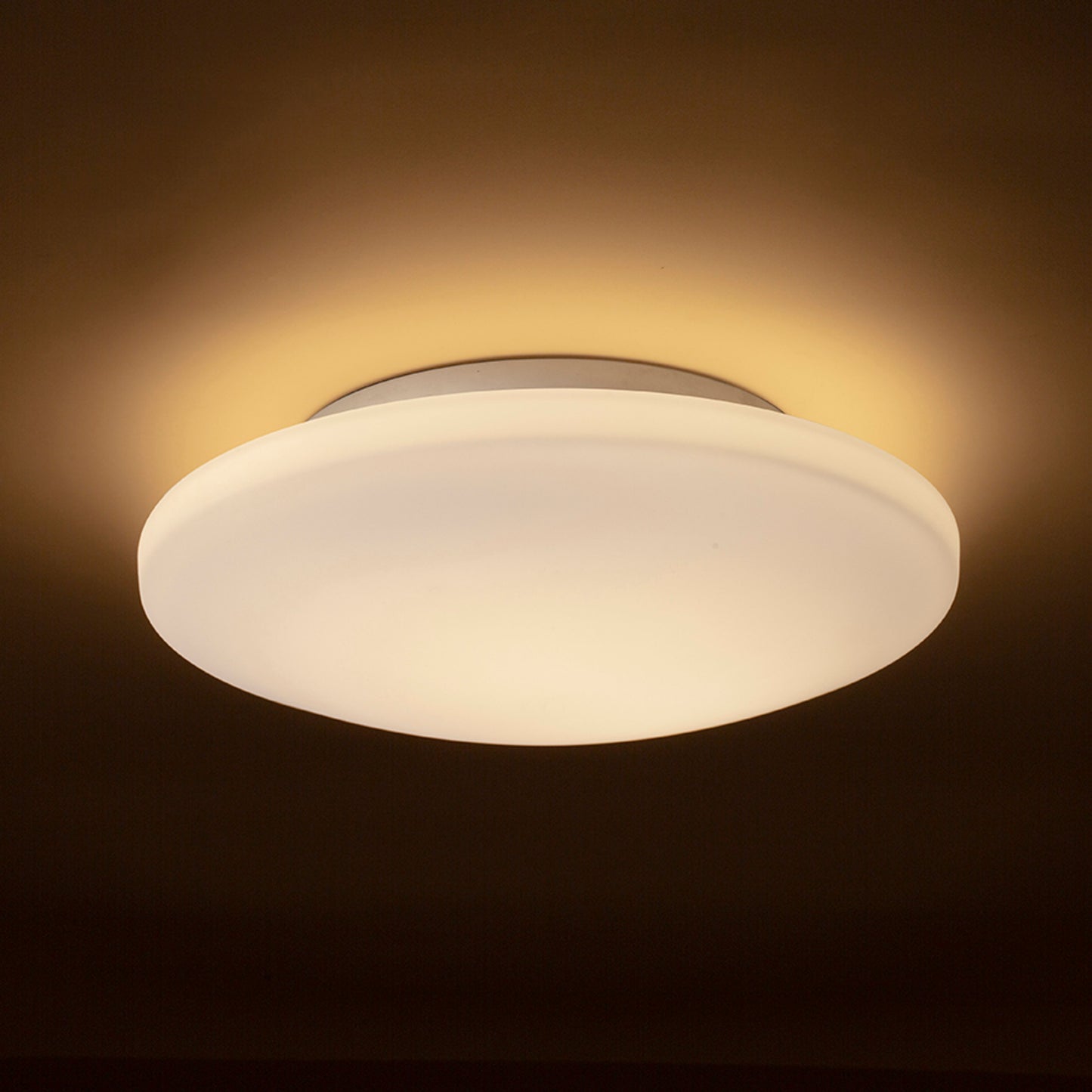 RENDL surface mounted lamp SARA LED 36 ceiling opal-colored glass/chrome 230V LED 24W IP44 3000K R13688 2