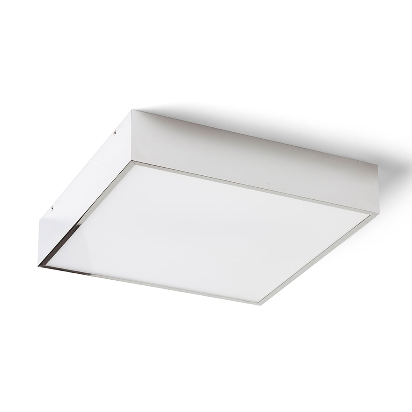 RENDL surface mounted lamp MERANO LED 30 ceiling chrome/matte acrylic 230V LED 16W IP44 3000K R13697 3