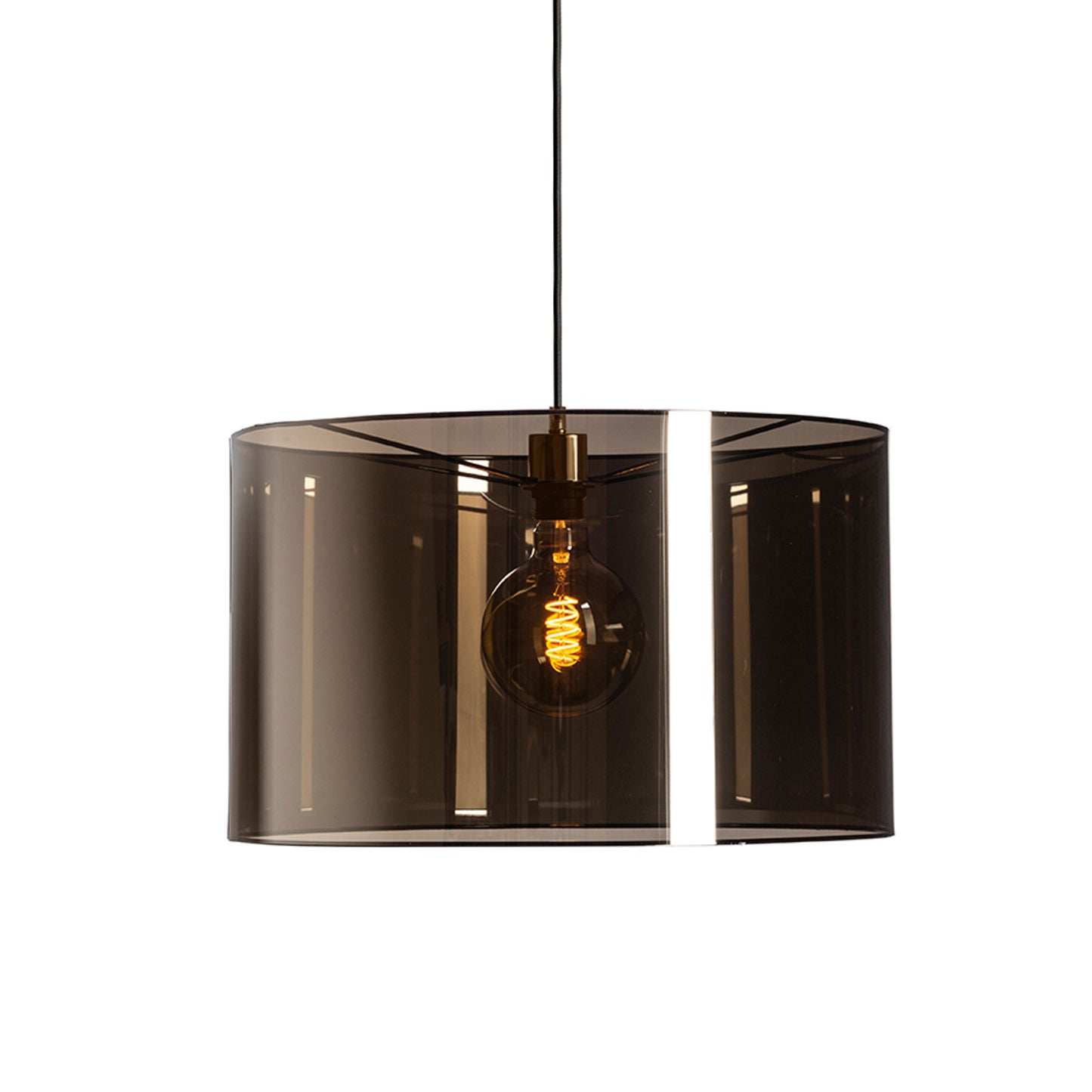 RENDL pendant lamp FANCY 50/30 pendant smokey foil 230V LED E27 15W R13748 2