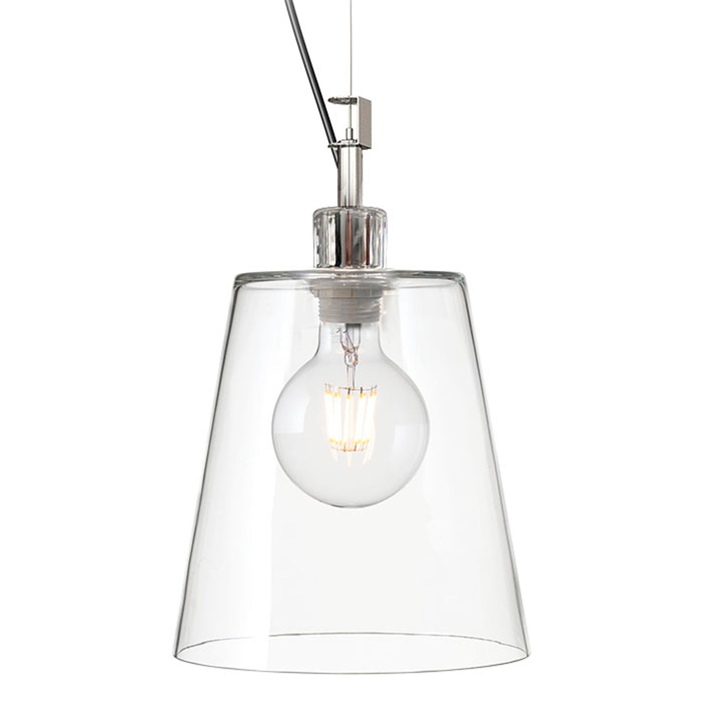 RENDL pendant lamp BABU NEW 22 pendant clear glass/chrome 230V LED E27 15W R13826 2