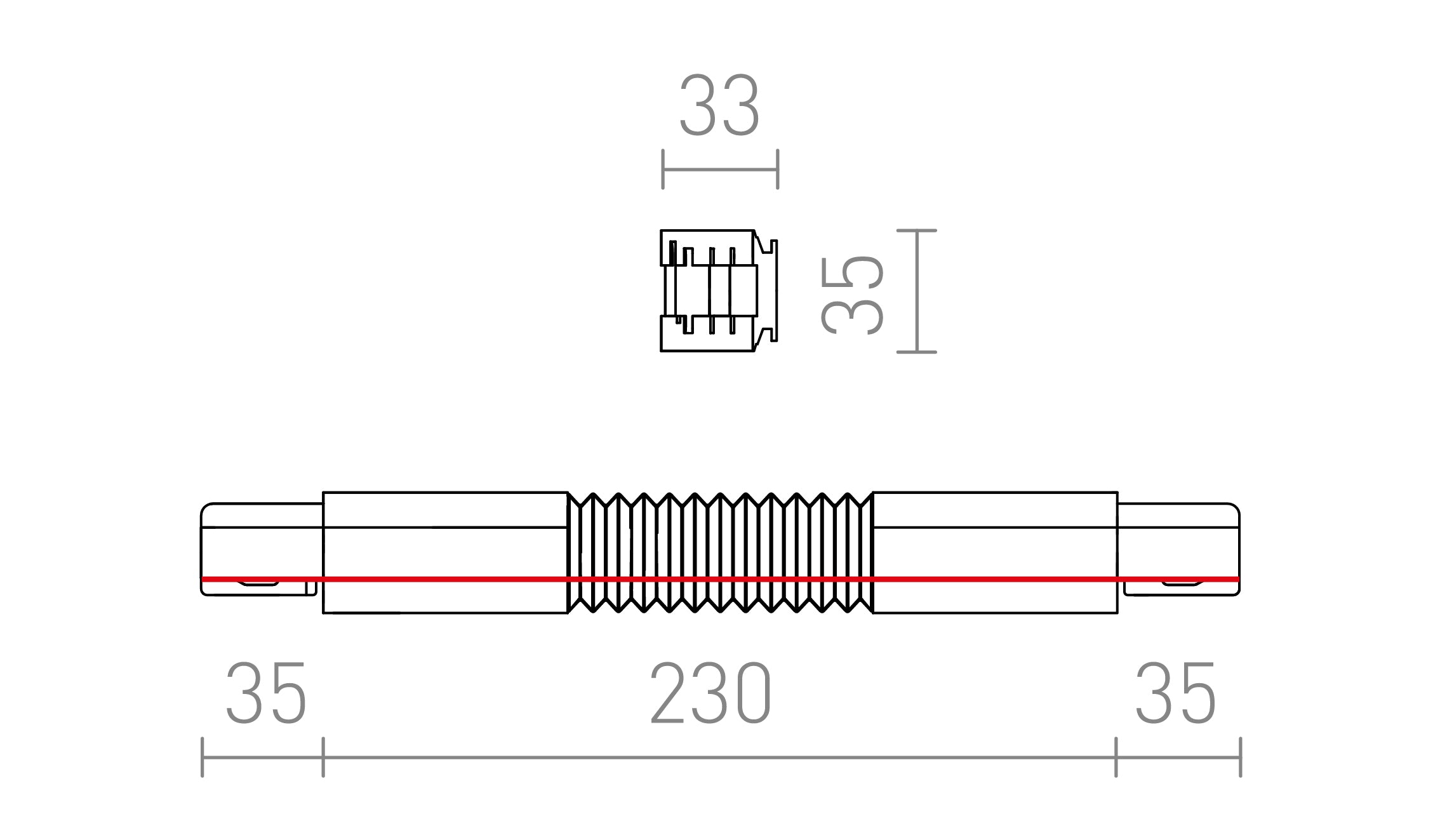 Junta flexible de la EUTRAC - Product sketch