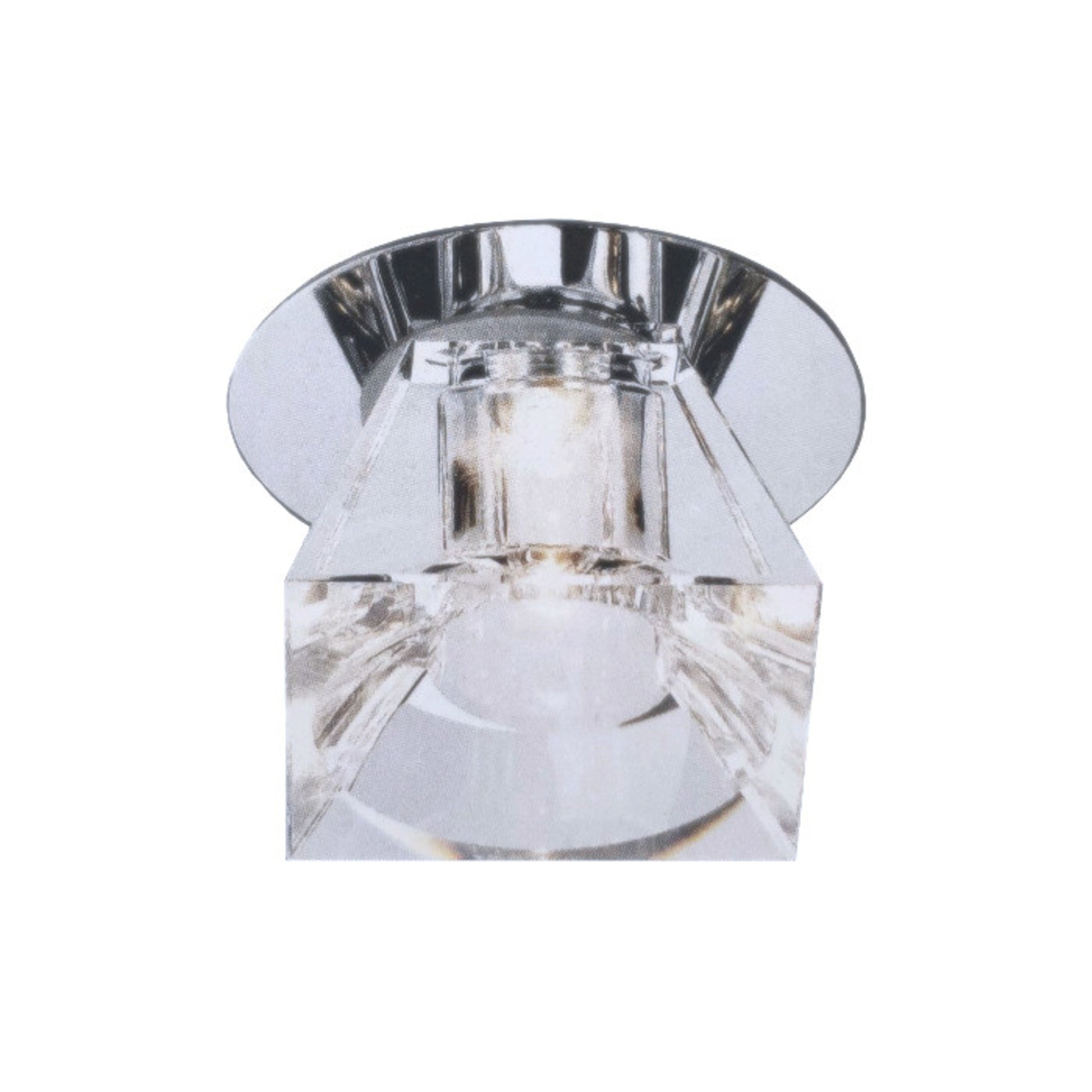 RENDL Outlet CRYSTAL LED III recessed clear glass/chrome 350mA LED 1W 120° 4000K 114531 1