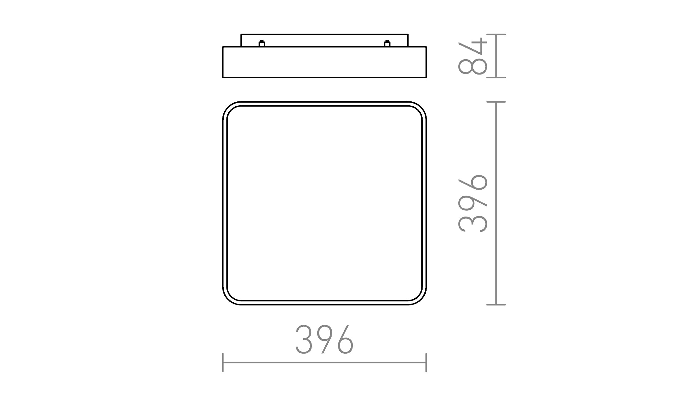 MENSA SQ 40 DE TECHO - Product sketch