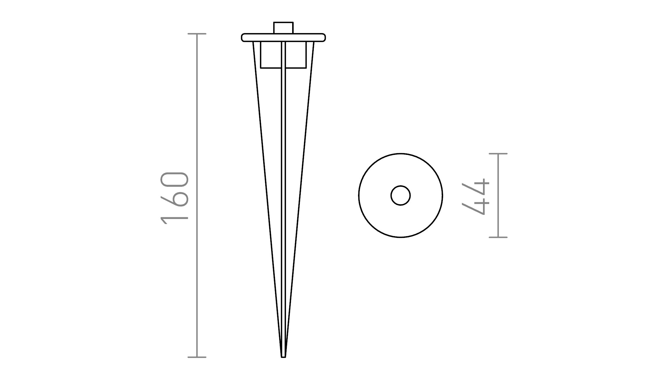 ESPIGA UNIVERSAL - Product sketch