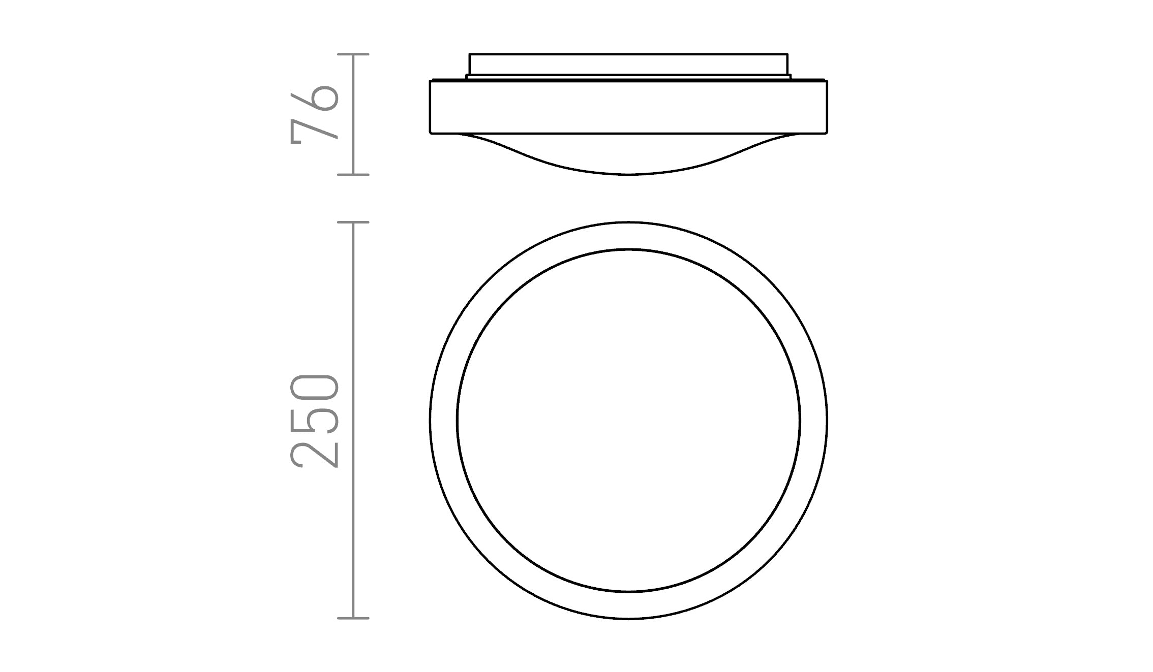 MELISA 25 de techo lámpara - Product sketch