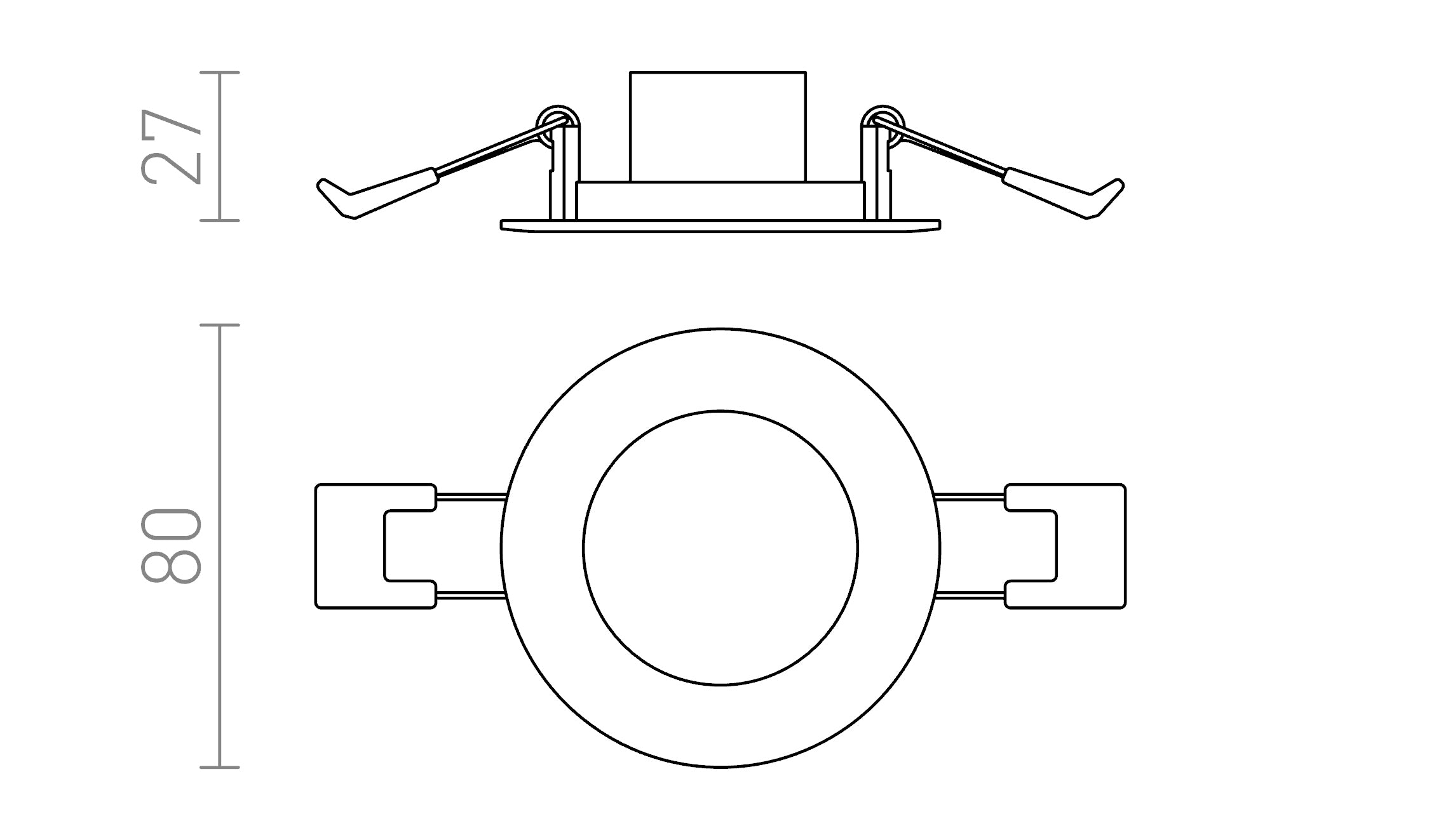 SLENDER R 8 EMPOTRABLE - Product sketch