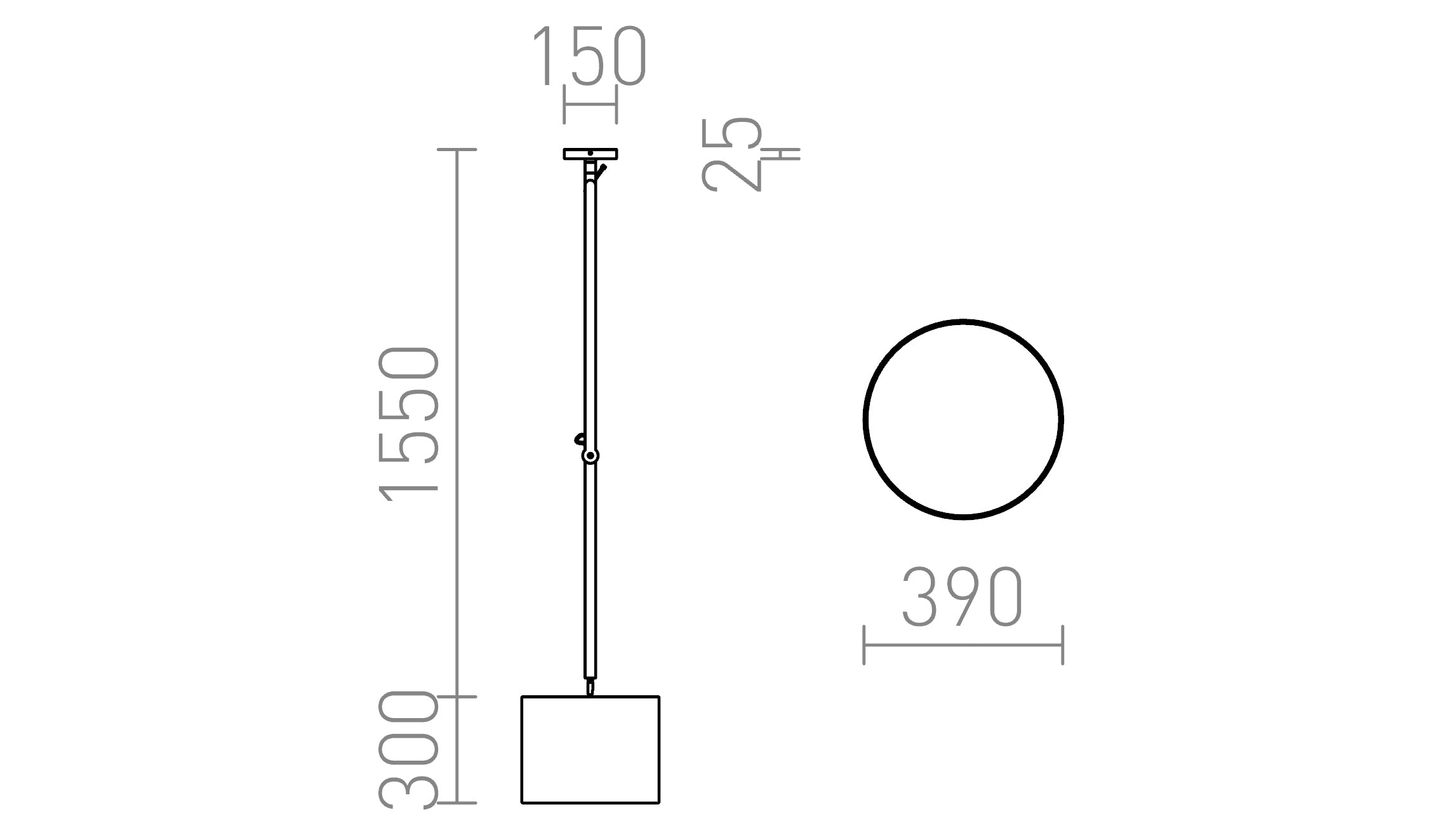 MADISON DE TECHO - Product sketch