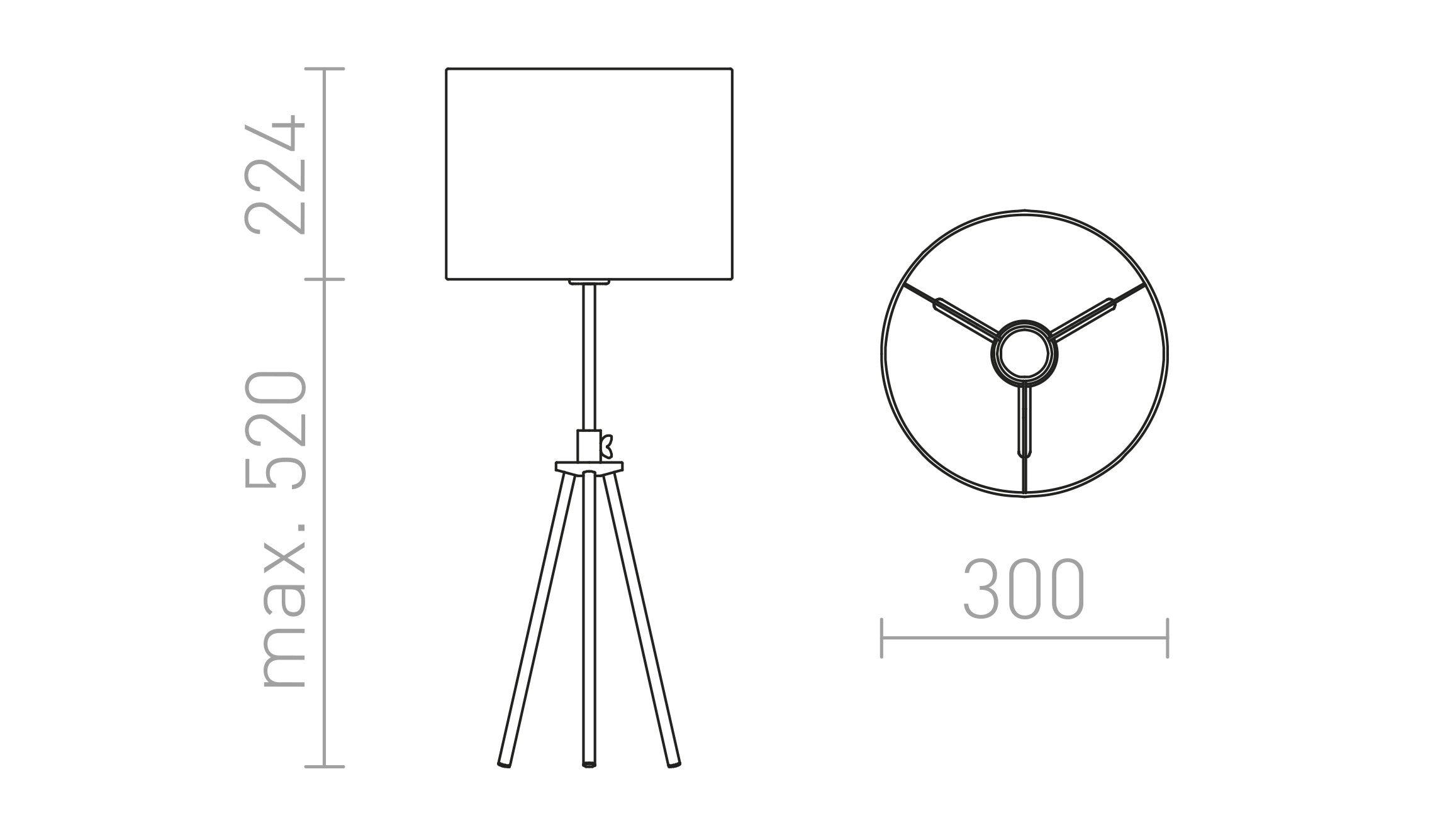 GARDETTE DE MESA - Product sketch