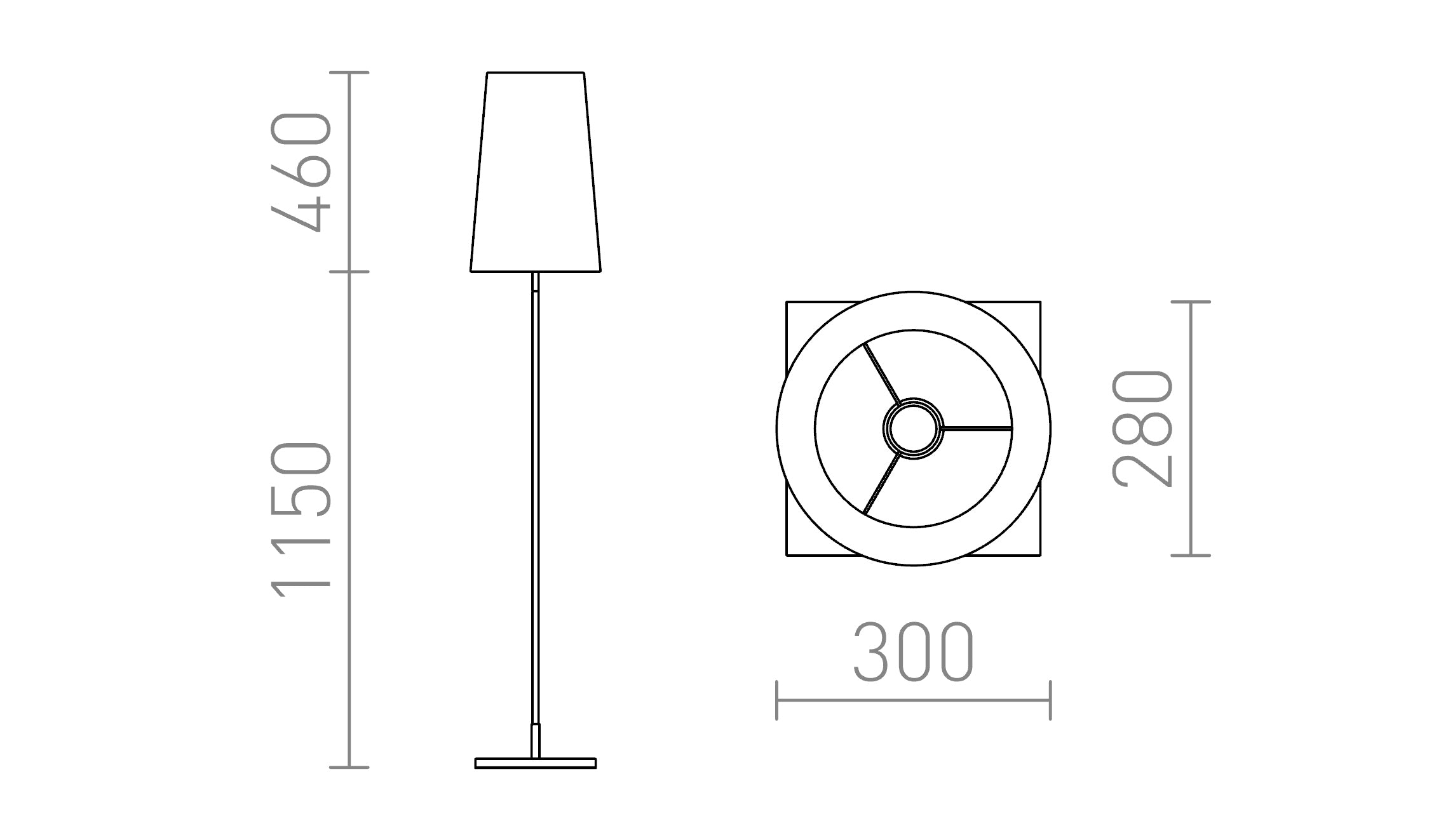 LULU DE PIÉ - Product sketch