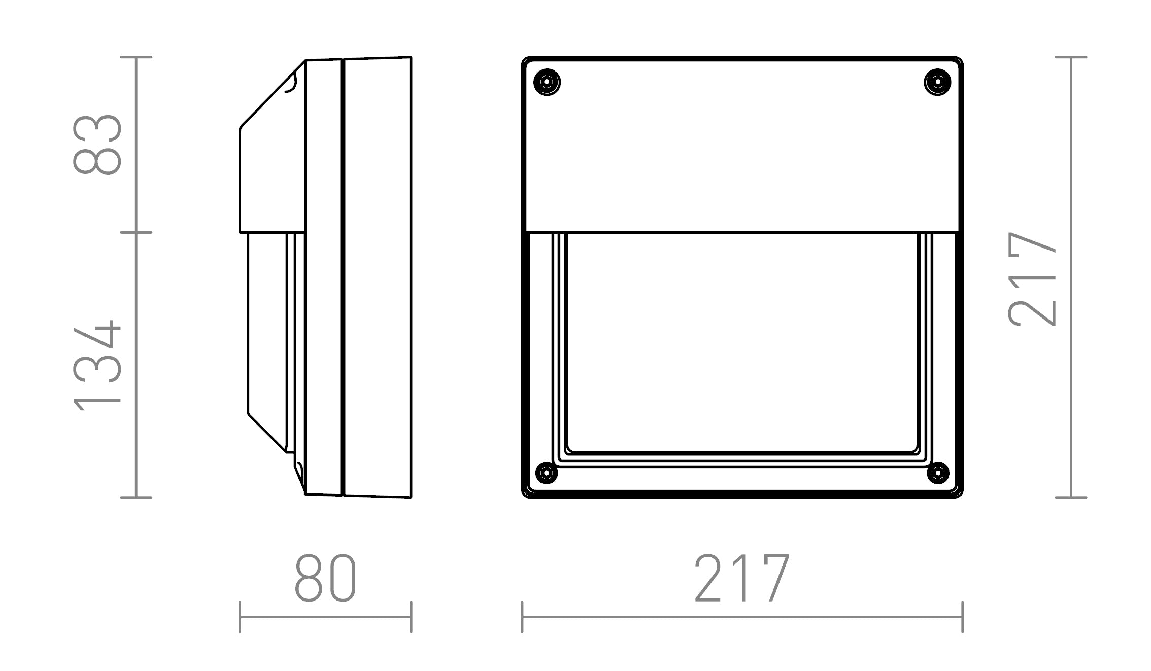 DELTA 215 PARA PARED - Product sketch