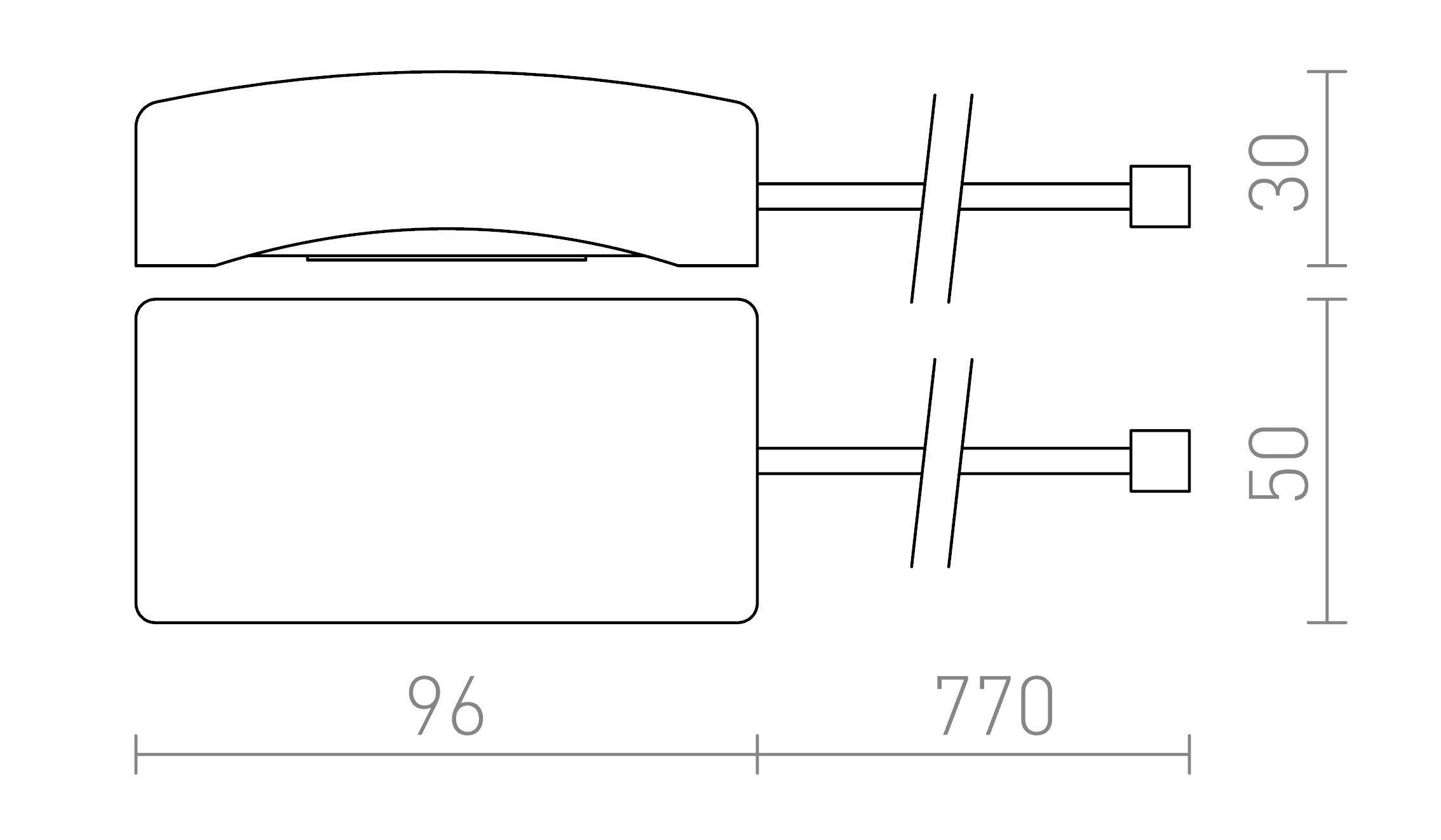 SENSOR empotrable en el TECHO - Product sketch