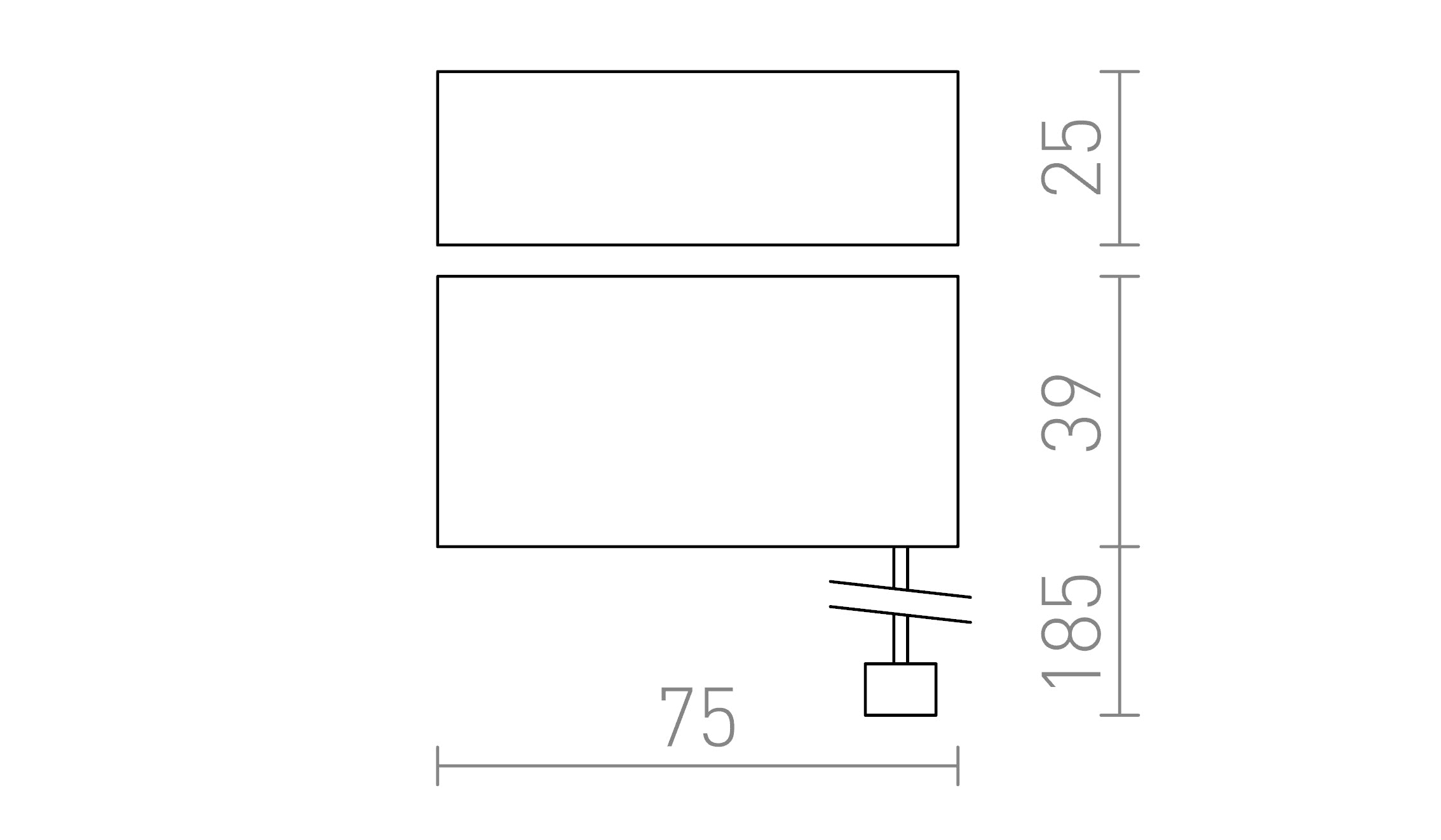 SENSOR NEGRO 5-50 - Product sketch