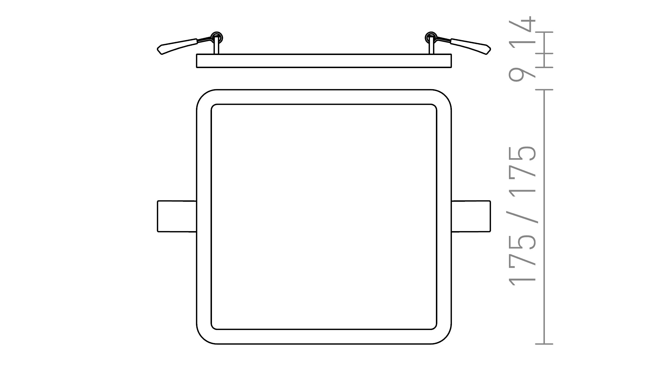 HUE SQ 17 EMPOTRABLE - Product sketch