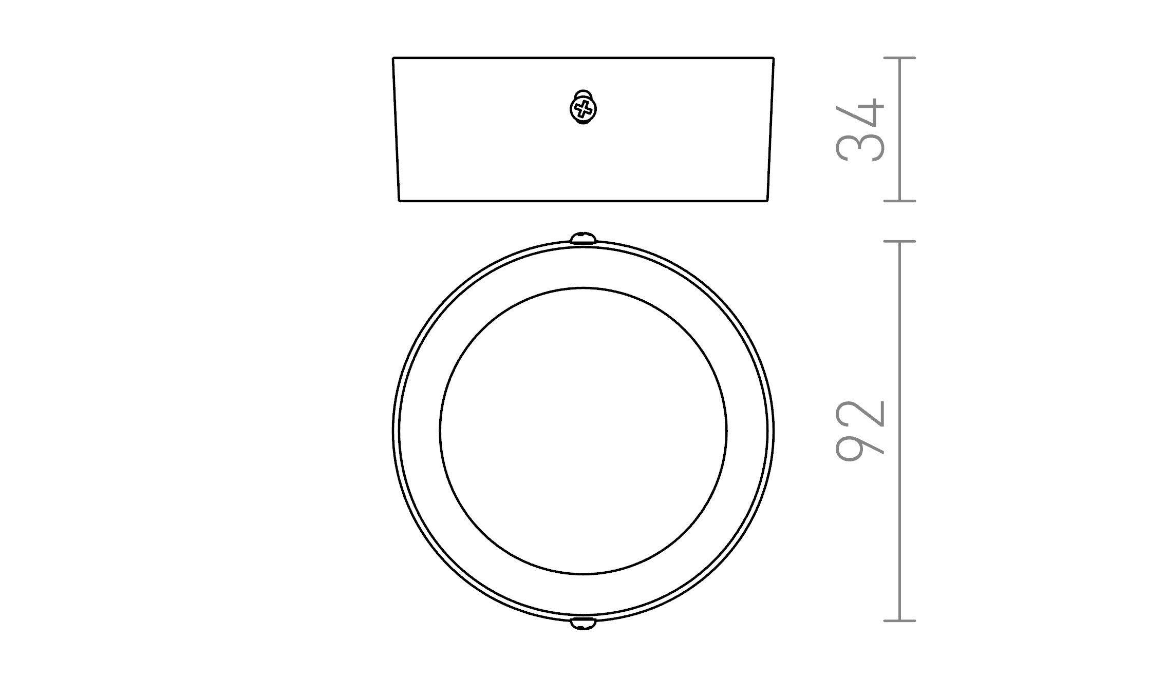 HUE R 9 DE TECHO - Product sketch