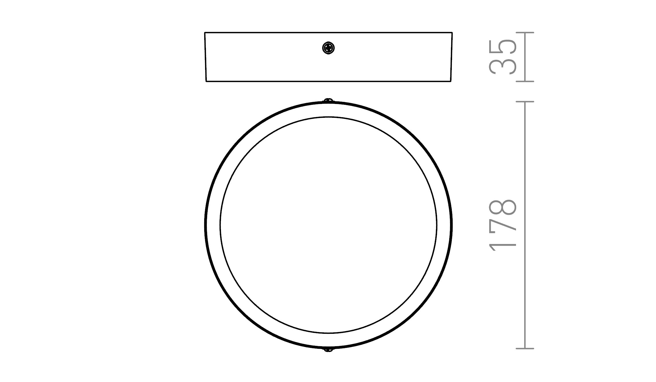 HUE R 17 DE TECHO - Product sketch