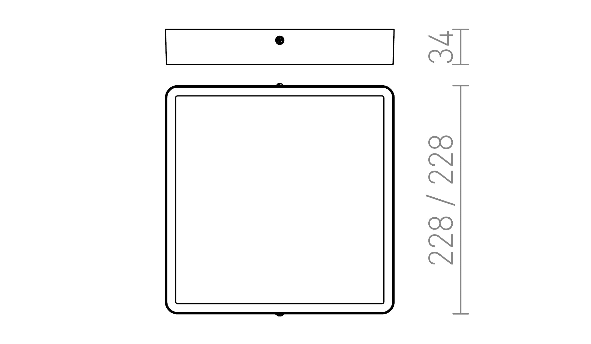 HUE SQ 22 DE TECHO - Product sketch