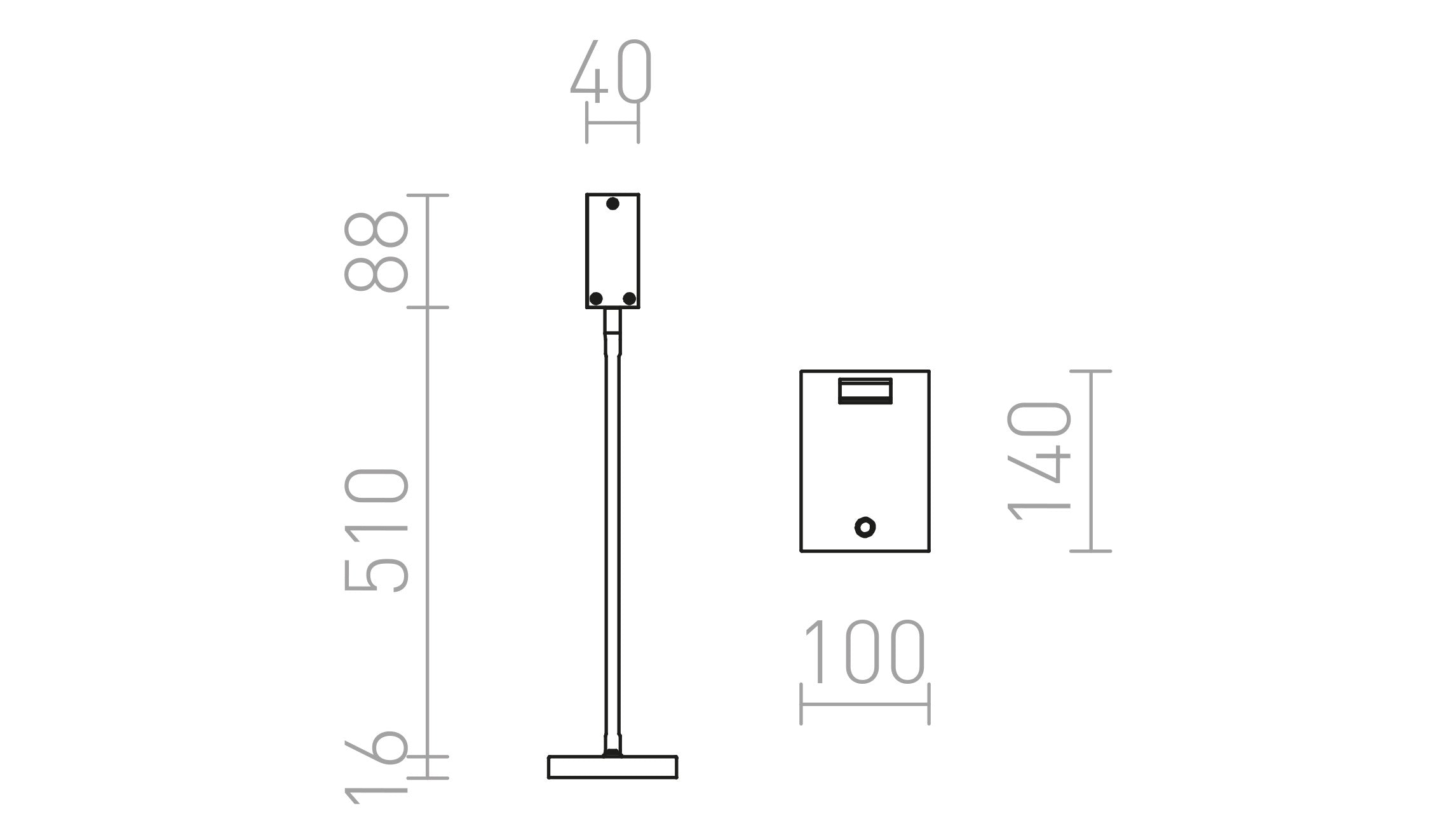 FRISCO DE MESA - Product sketch