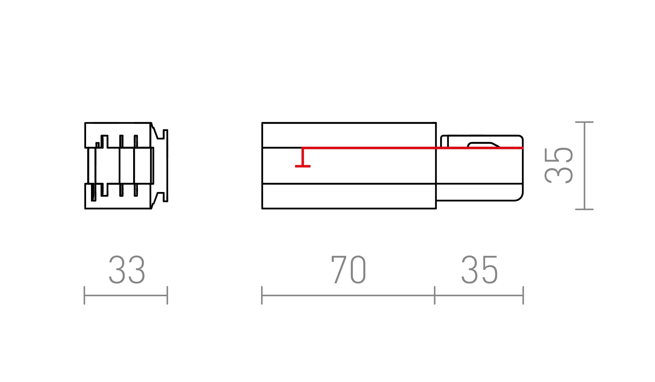 FUENTE DE ALIMENTACIÓN EUTRAC DERECHA - Product sketch