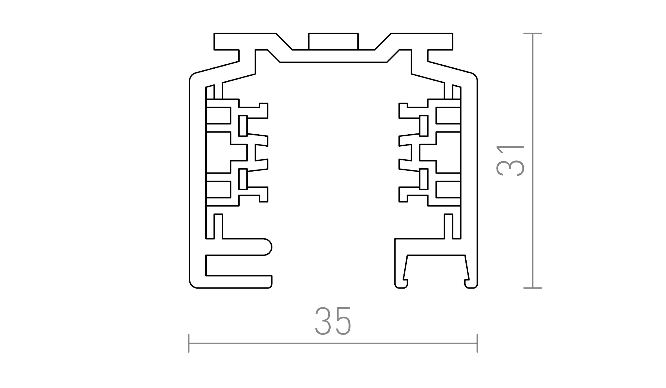 EUTRAC CARRIL 3M - Product sketch