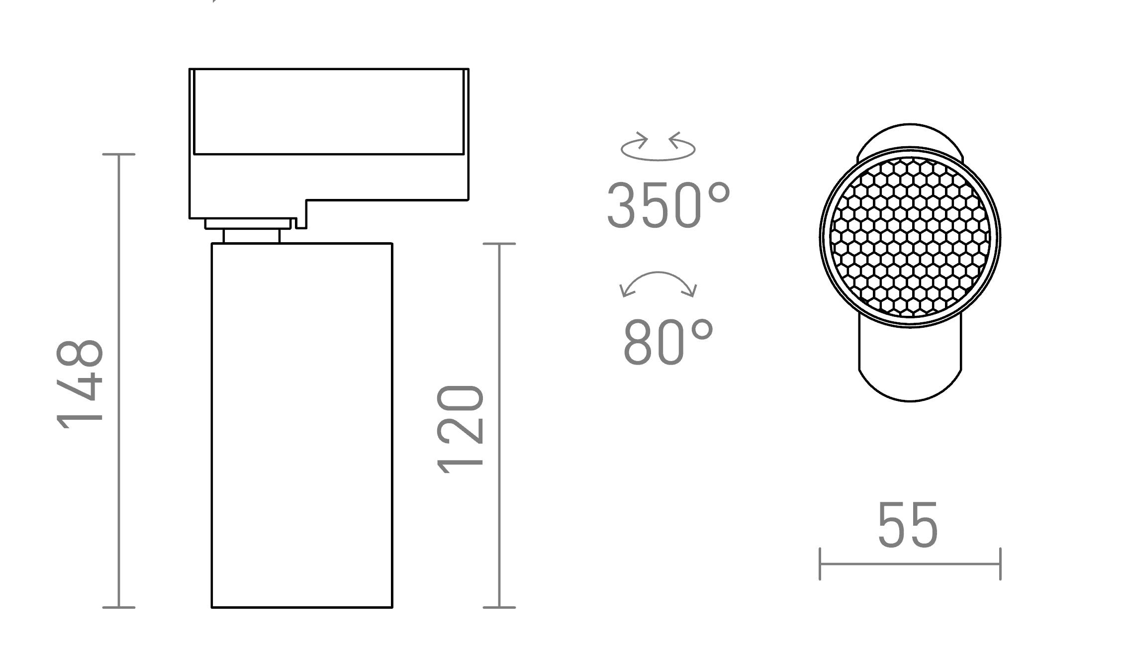 FORZA PARA CARRIL TRIFÁSICO - Product sketch