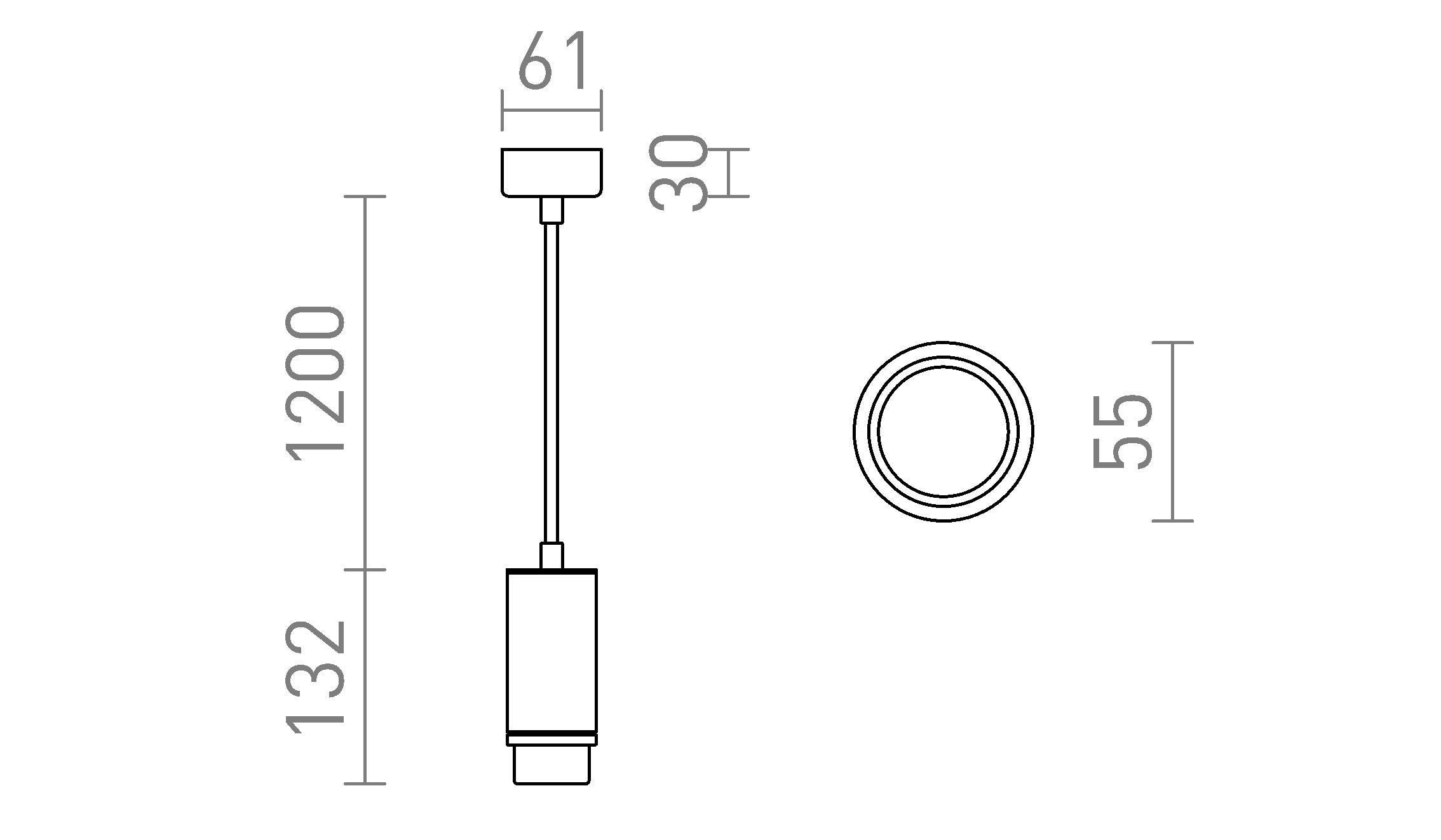 OPTIMUS COLGANTE - Product sketch