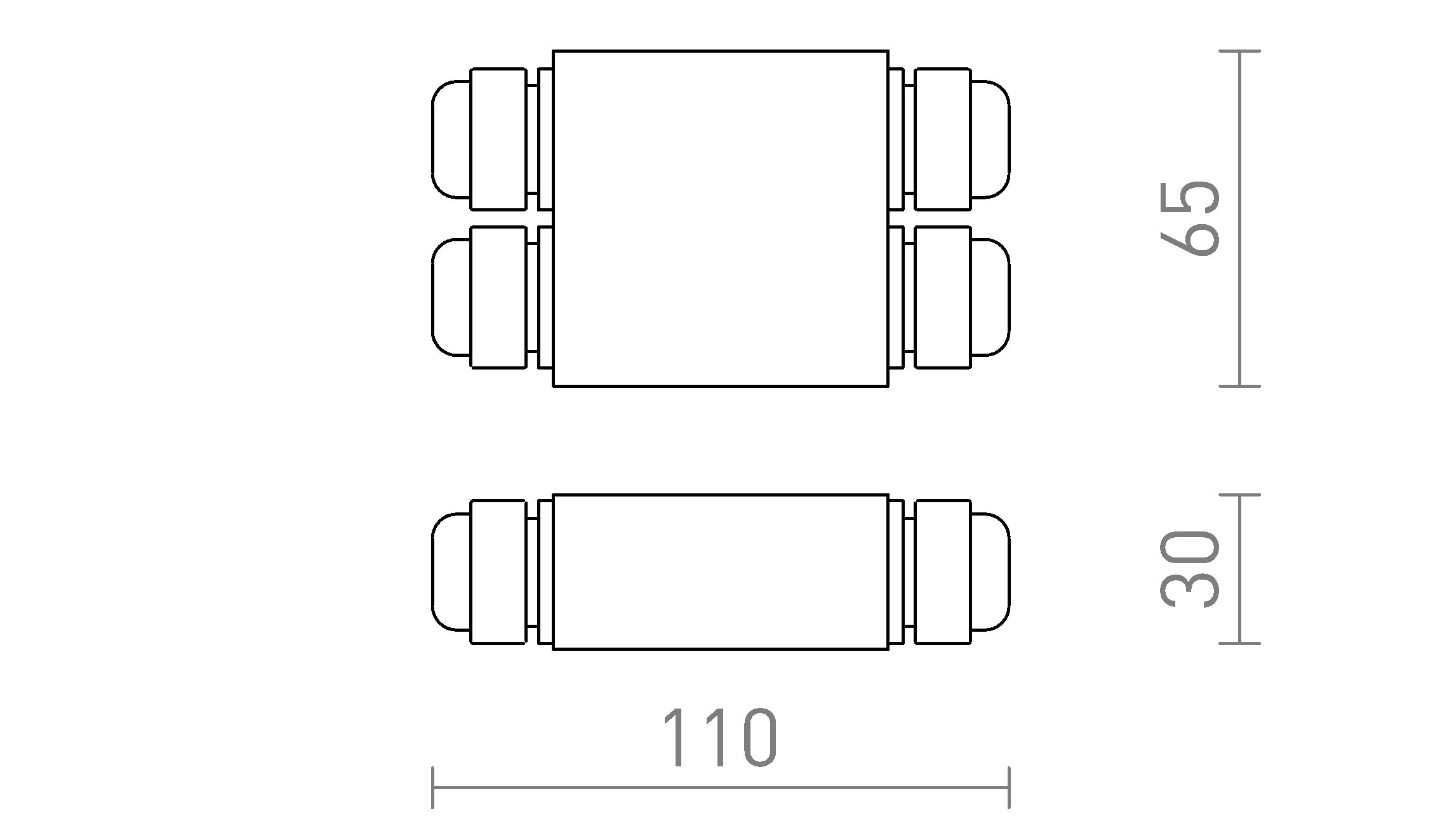 IP-BOX IP68 - Product sketch