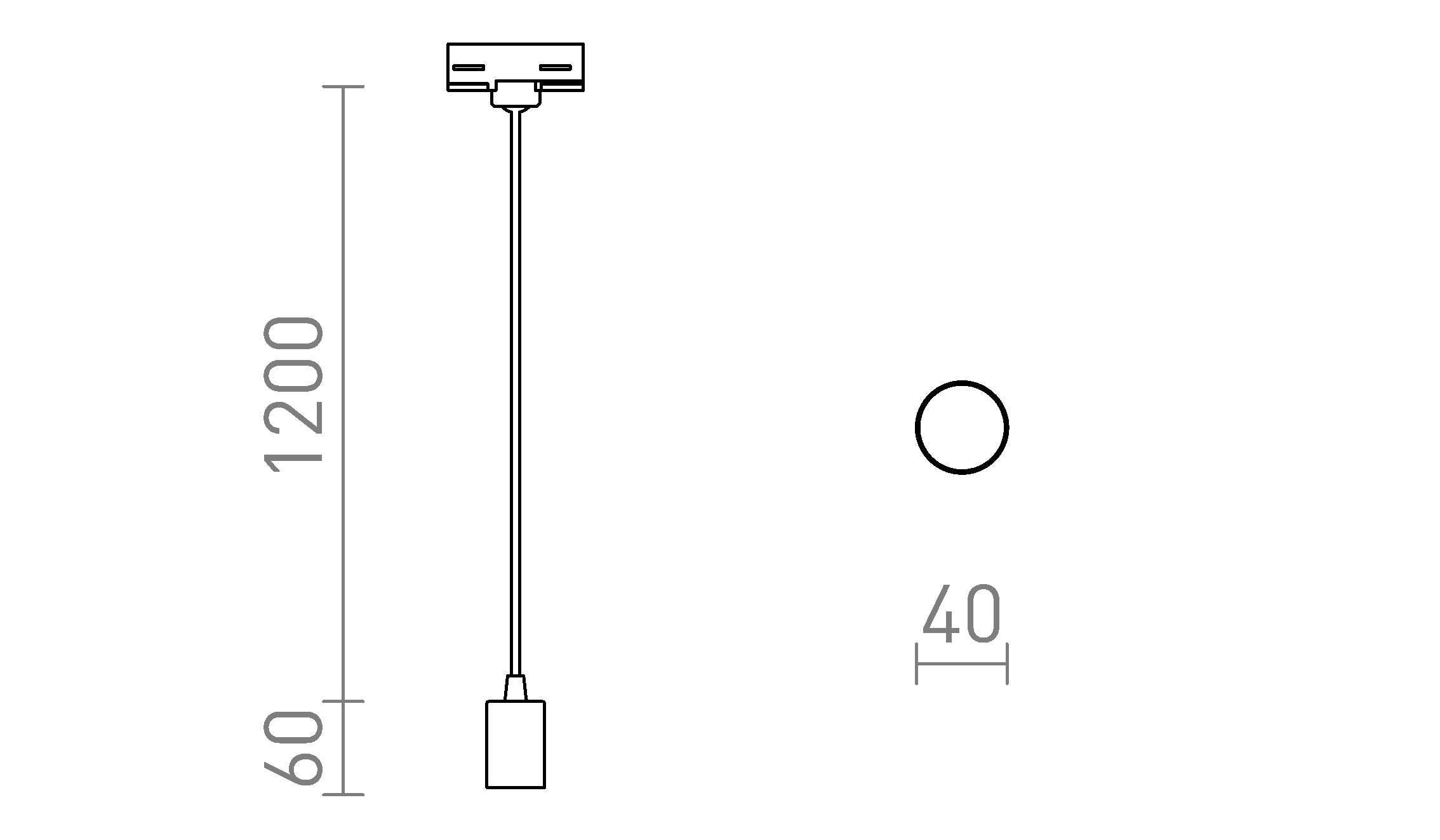 ARAQ PARA SISTEMA TRIFÁSICO COLGANTE - Product sketch