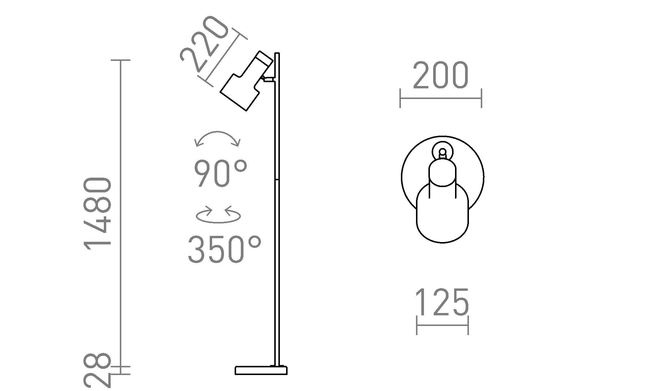 DIVINA DE PIÉ - Product sketch