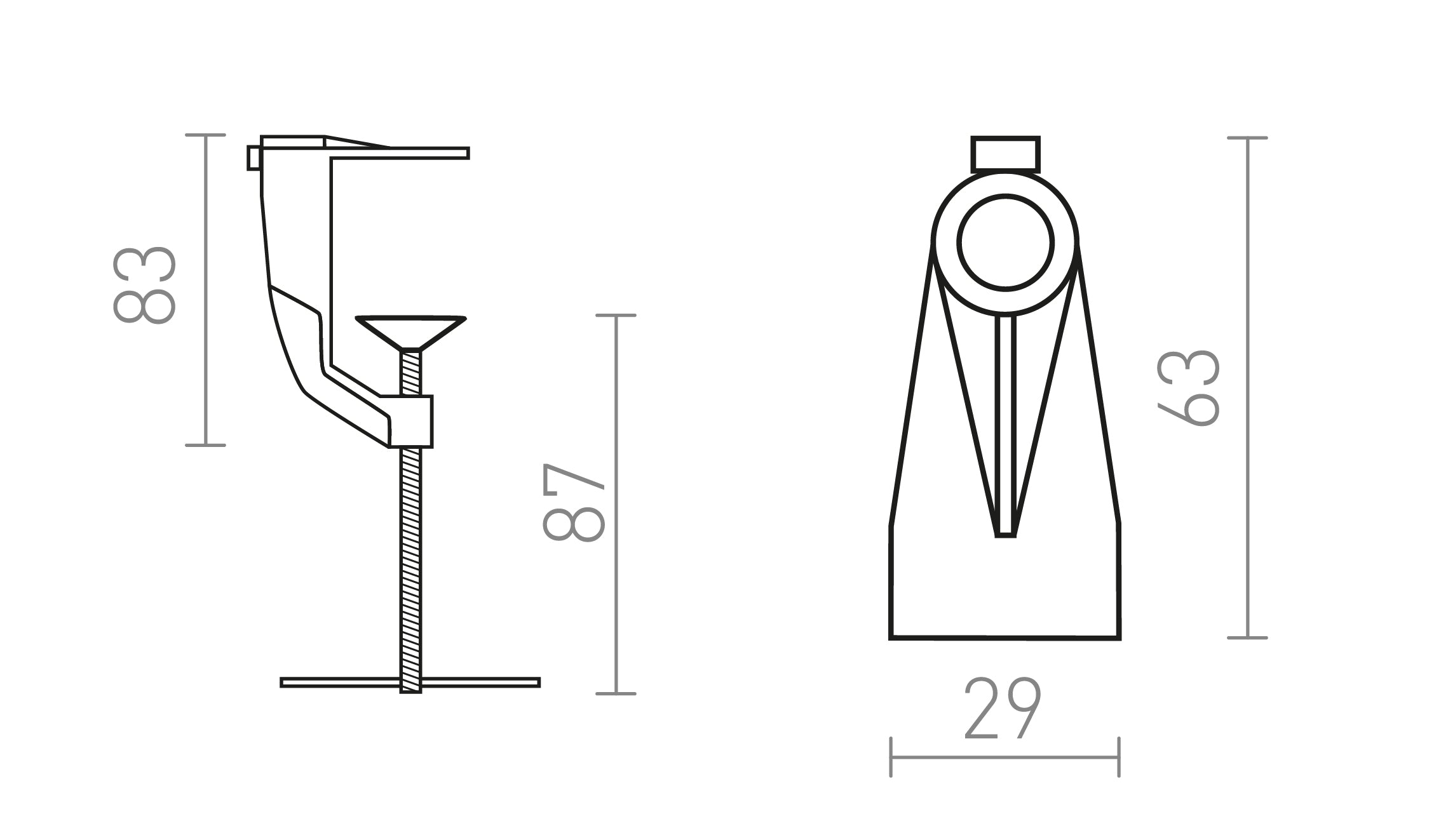 LÁMPARA EMA-C  - Product sketch