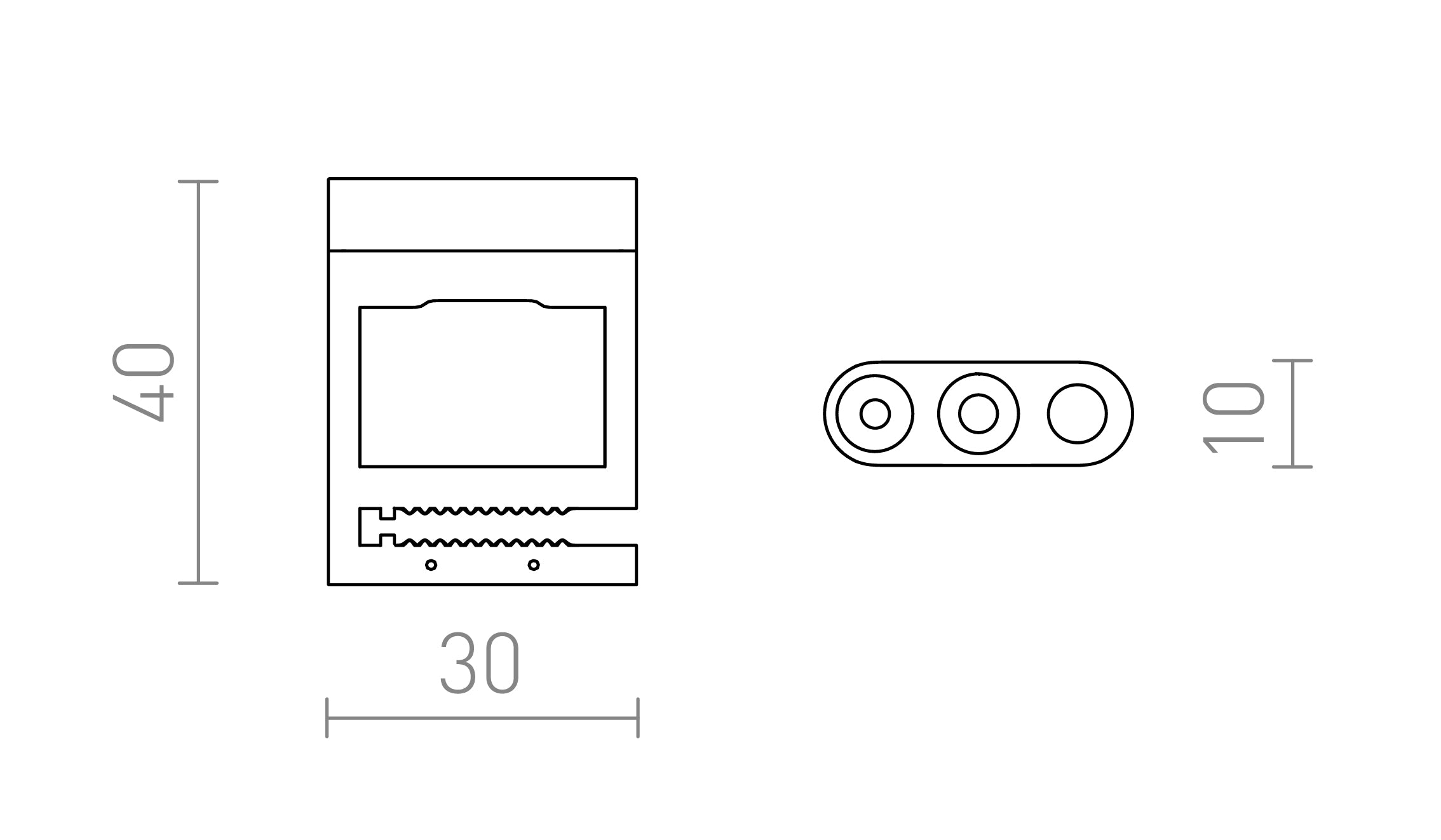 MANGO MECÁNICO WAVE  - Product sketch