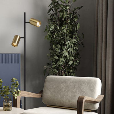 Lámparas de pie de metal